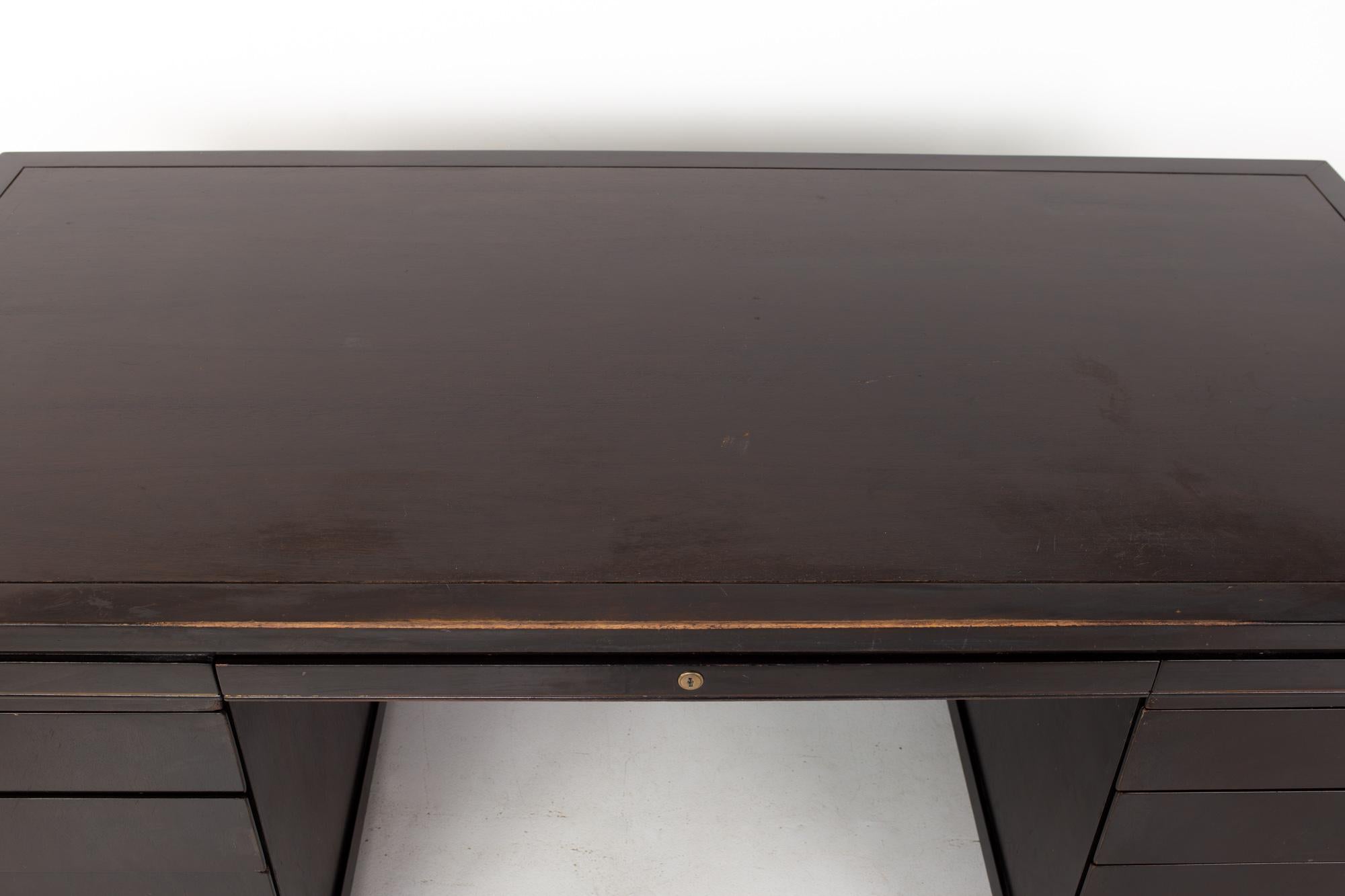 Dunbar Contract Division Mid Century Executive Desk For Sale 1