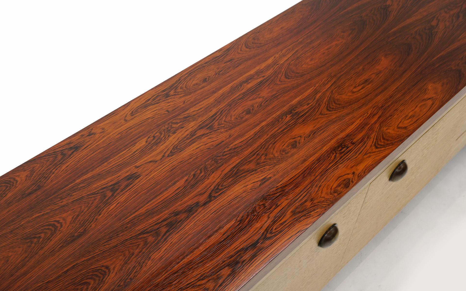 American Dunbar Credenza in Brazilian Rosewood & English Oak, See Photos, Stunning, Signed