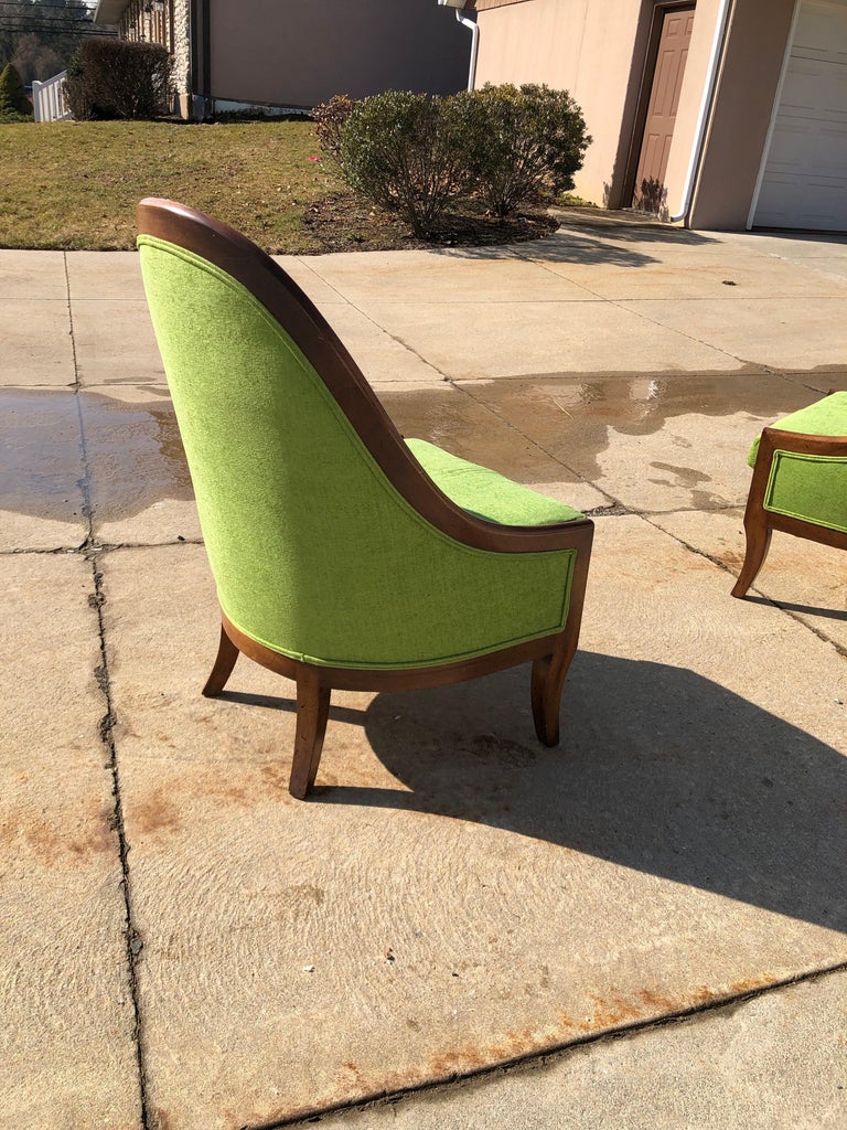 Dunbar CurvedBack Lounge Chairs at 1stDibs
