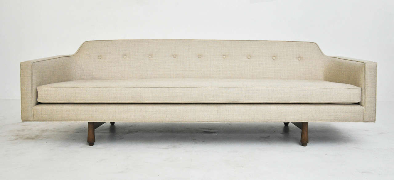 Mid-Century Modern Dunbar Curved Back Sofa by Edward Wormley