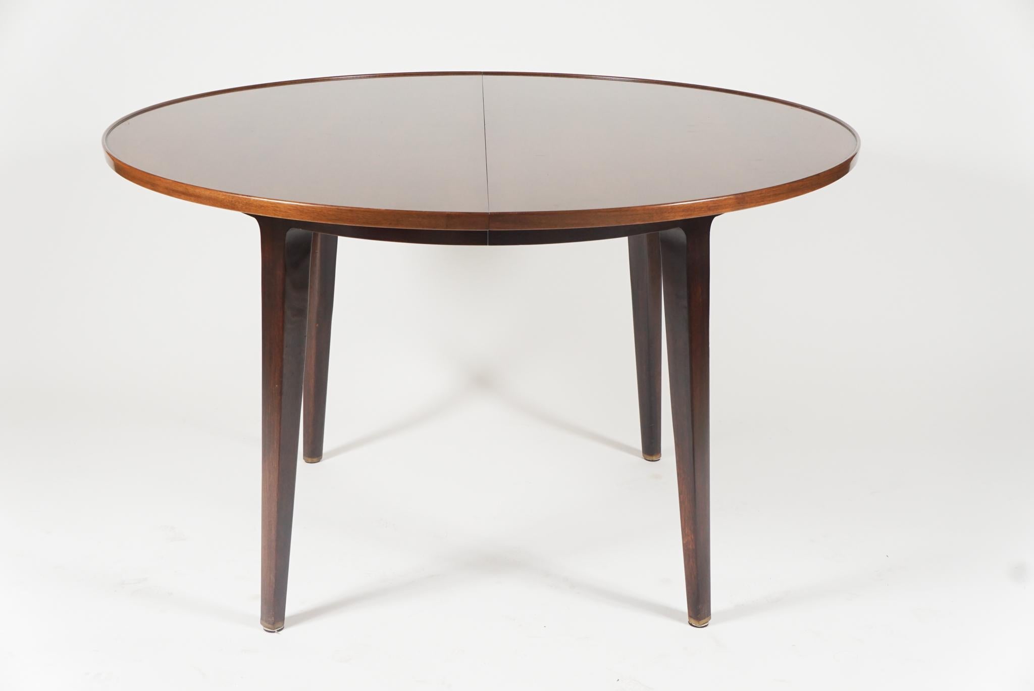 North American Dunbar Dining Table with Two Leaf Extensions For Sale