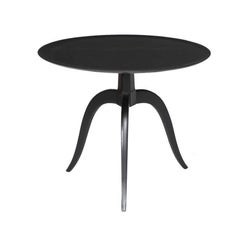 Dunbar Ebonized Round End Table