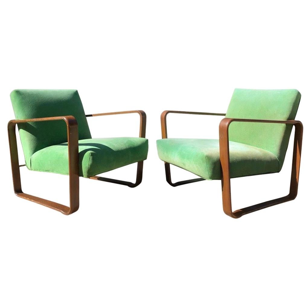 Dunbar Edward Wormley Designed Lounge Chairs 1940s Model 4731 Morris