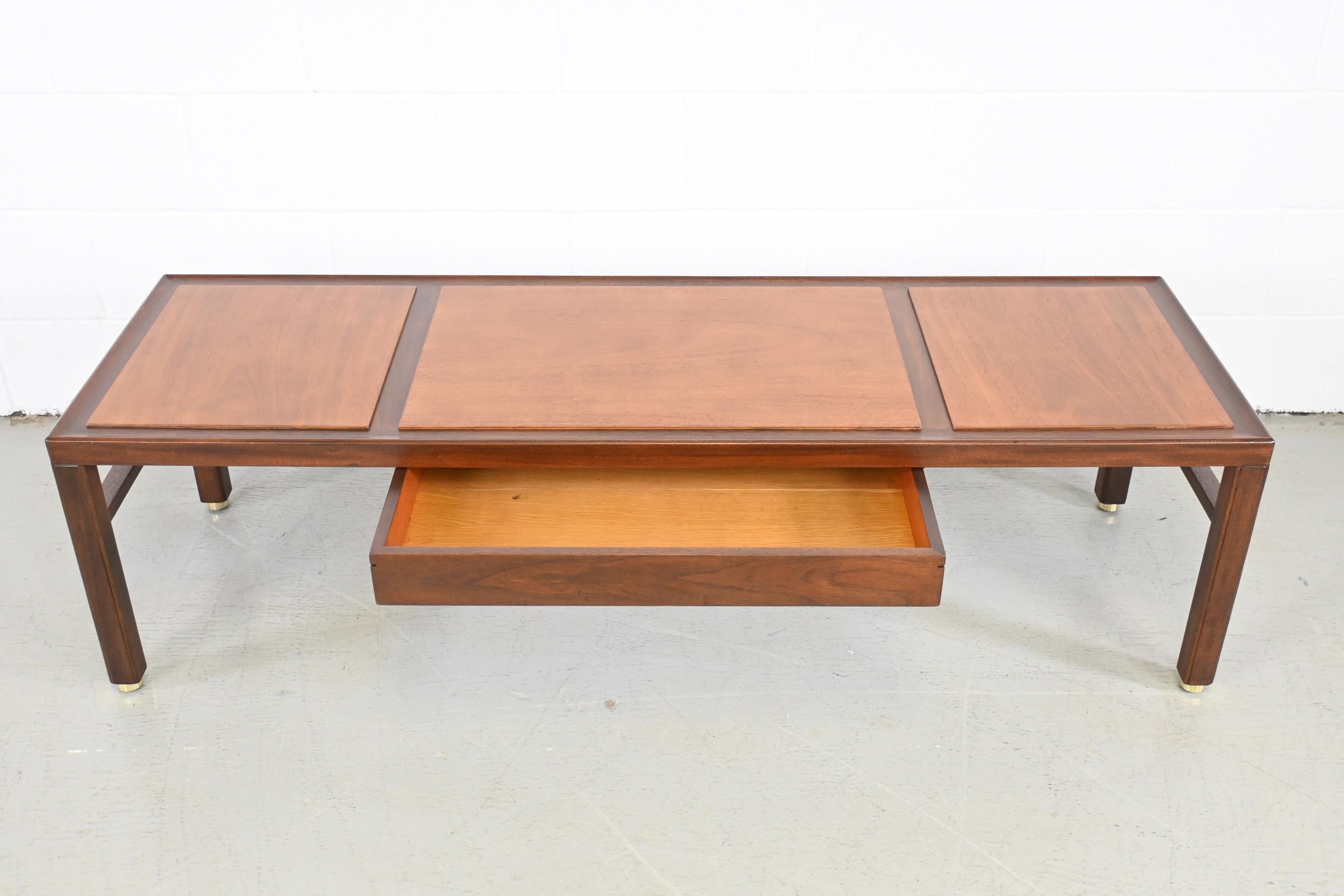 Dunbar Furniture Mid-Century Modern Two Toned Mahogany Coffee Table 4