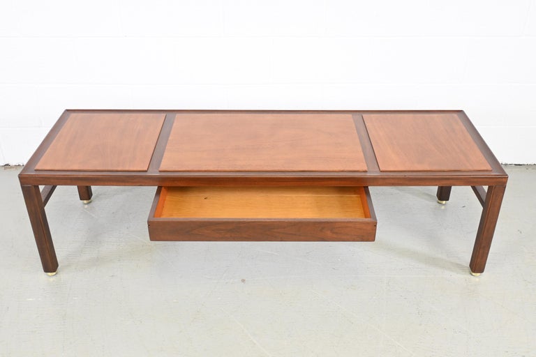 Dunbar Furniture Mid-Century Modern Two Toned Mahogany Coffee Table For ...