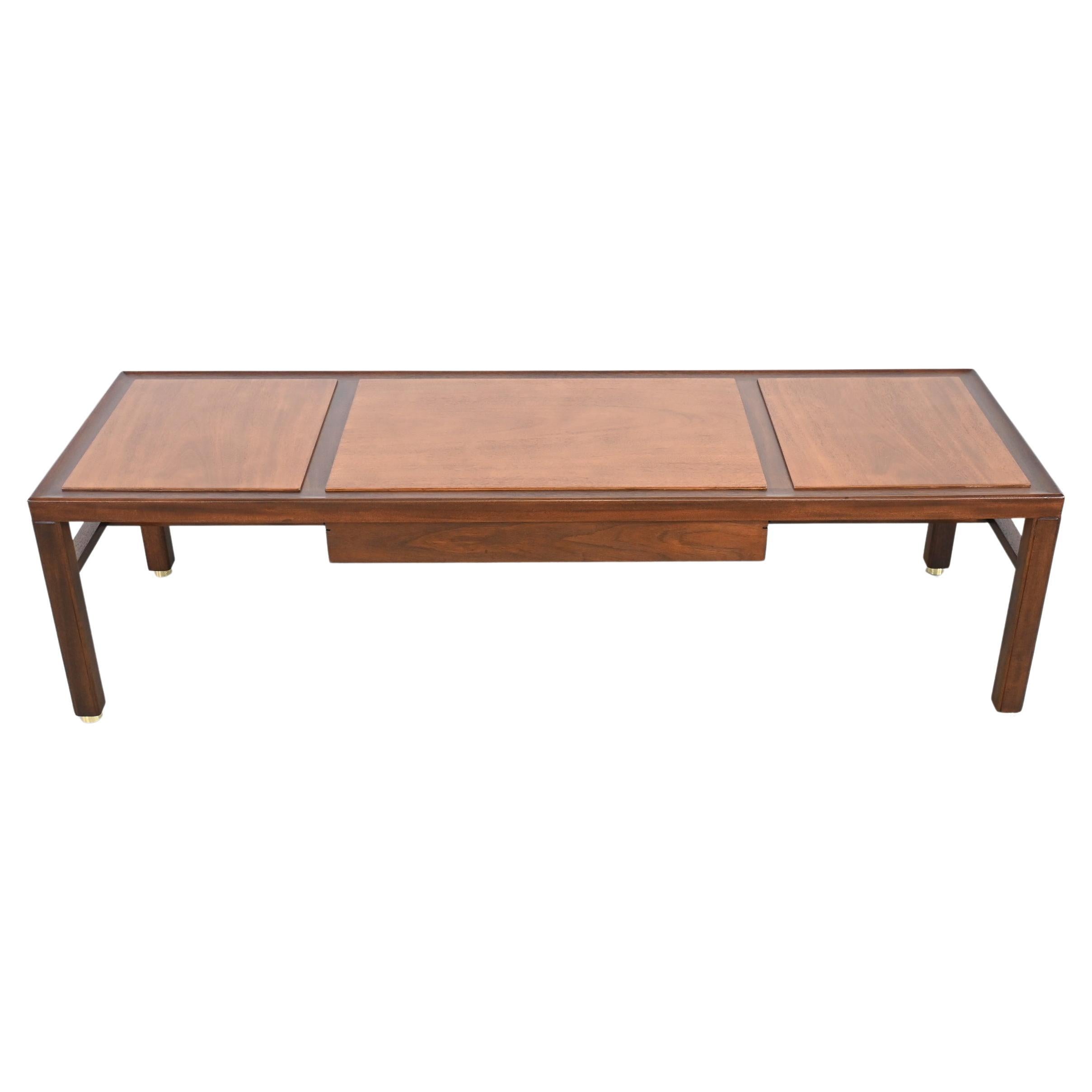 Dunbar Furniture Mid-Century Modern Two Toned Mahogany Coffee Table