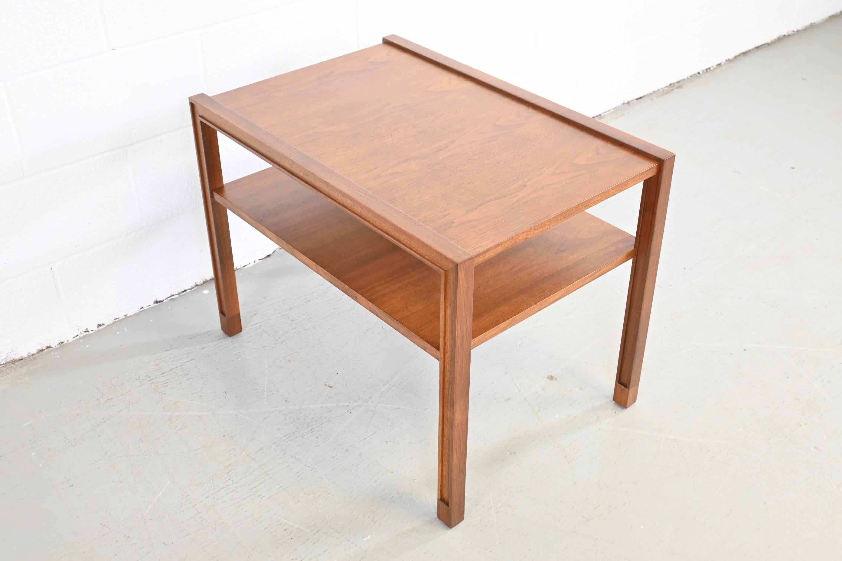 American Dunbar Furniture Mid-Century Modern Walnut End Table