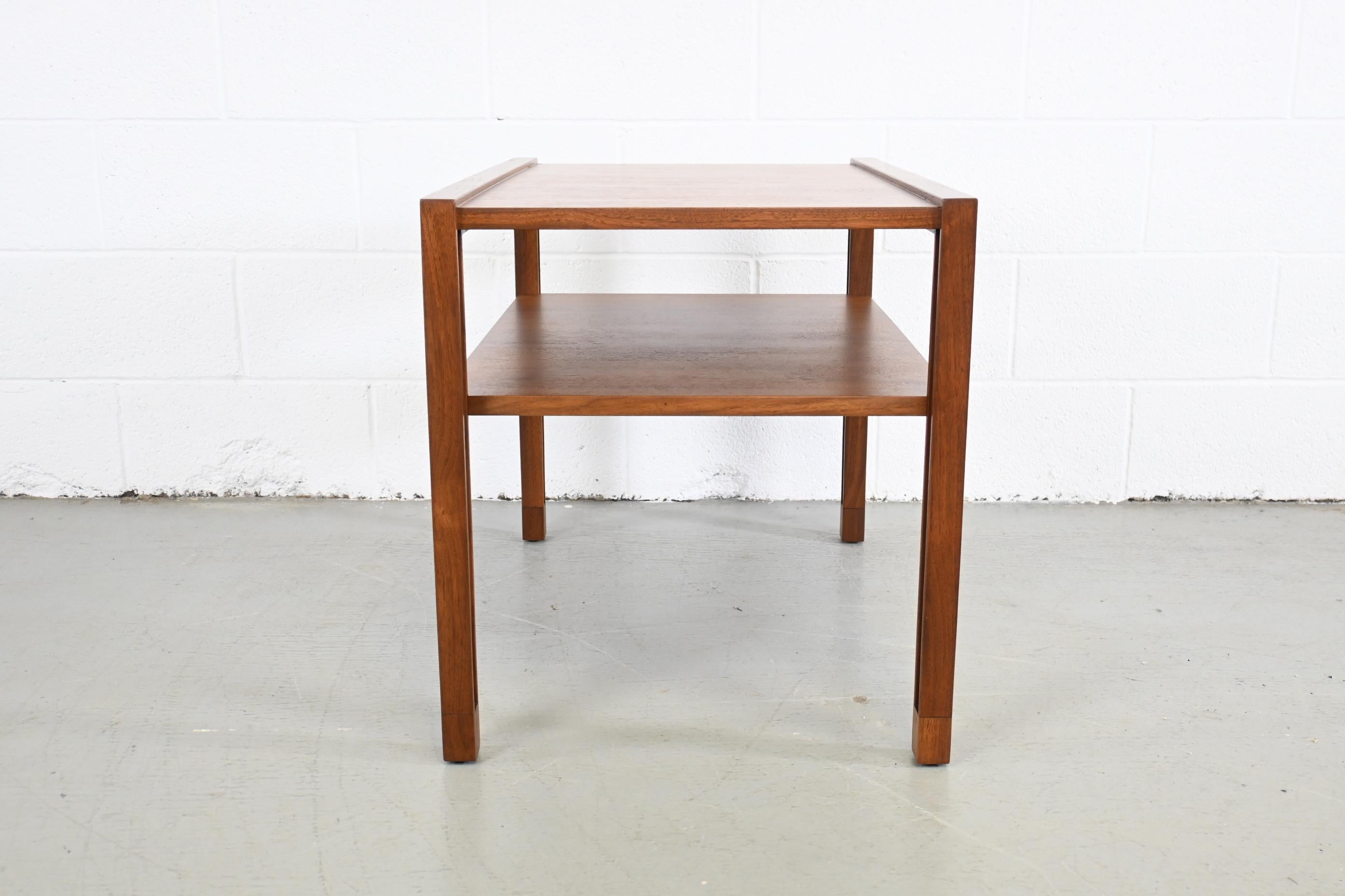 Lacquered Dunbar Furniture Mid-Century Modern Walnut End Table