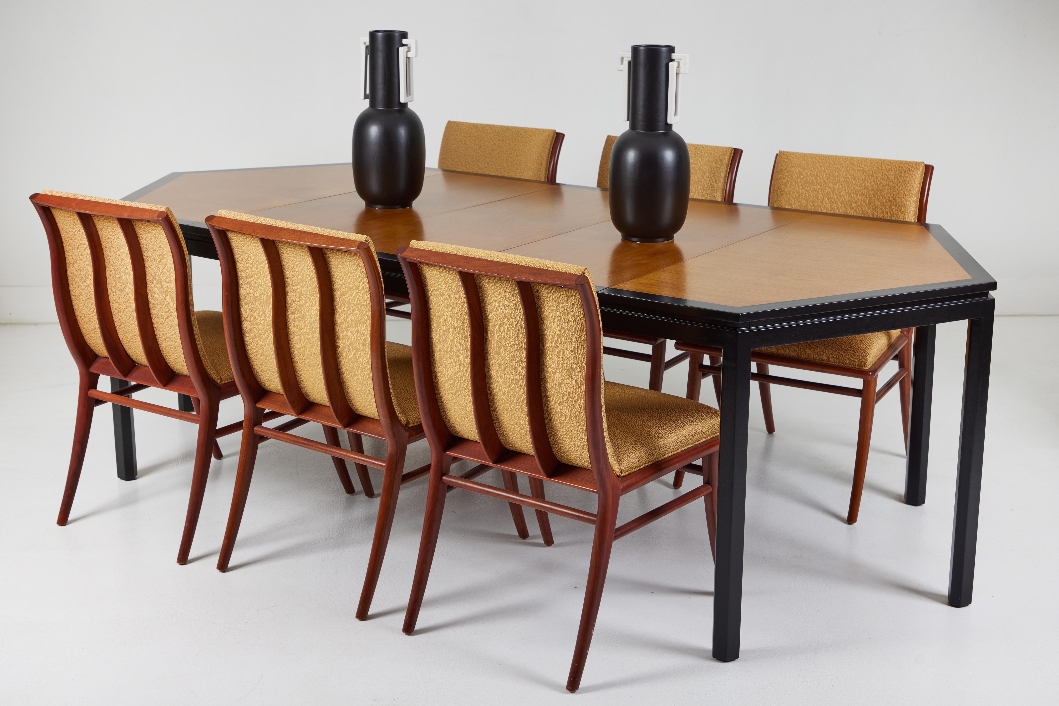 Table de salle à manger hexagonale Dunbar, conçue par Edward Wormley en vente 1