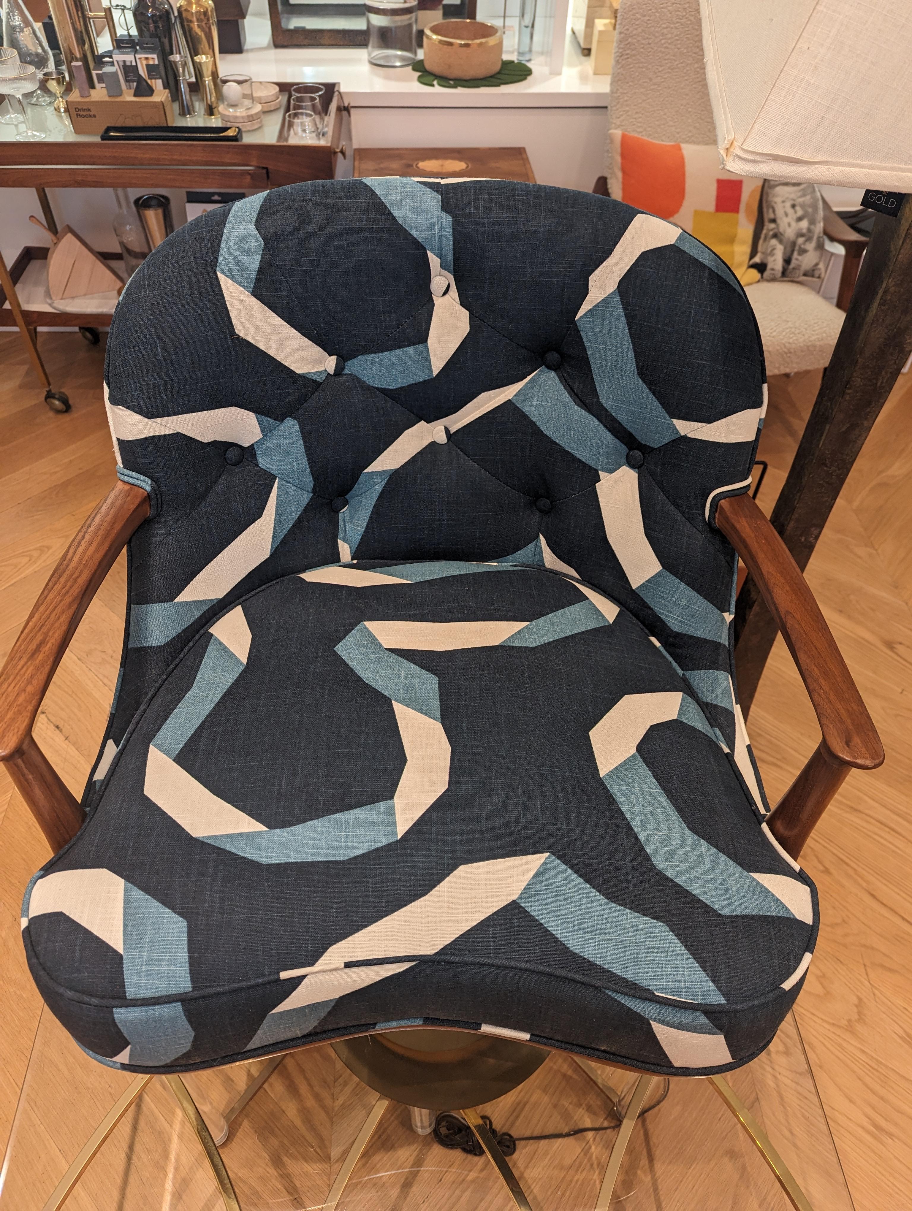 American Dunbar Janus Lounge Chair by Edward Wormley For Sale