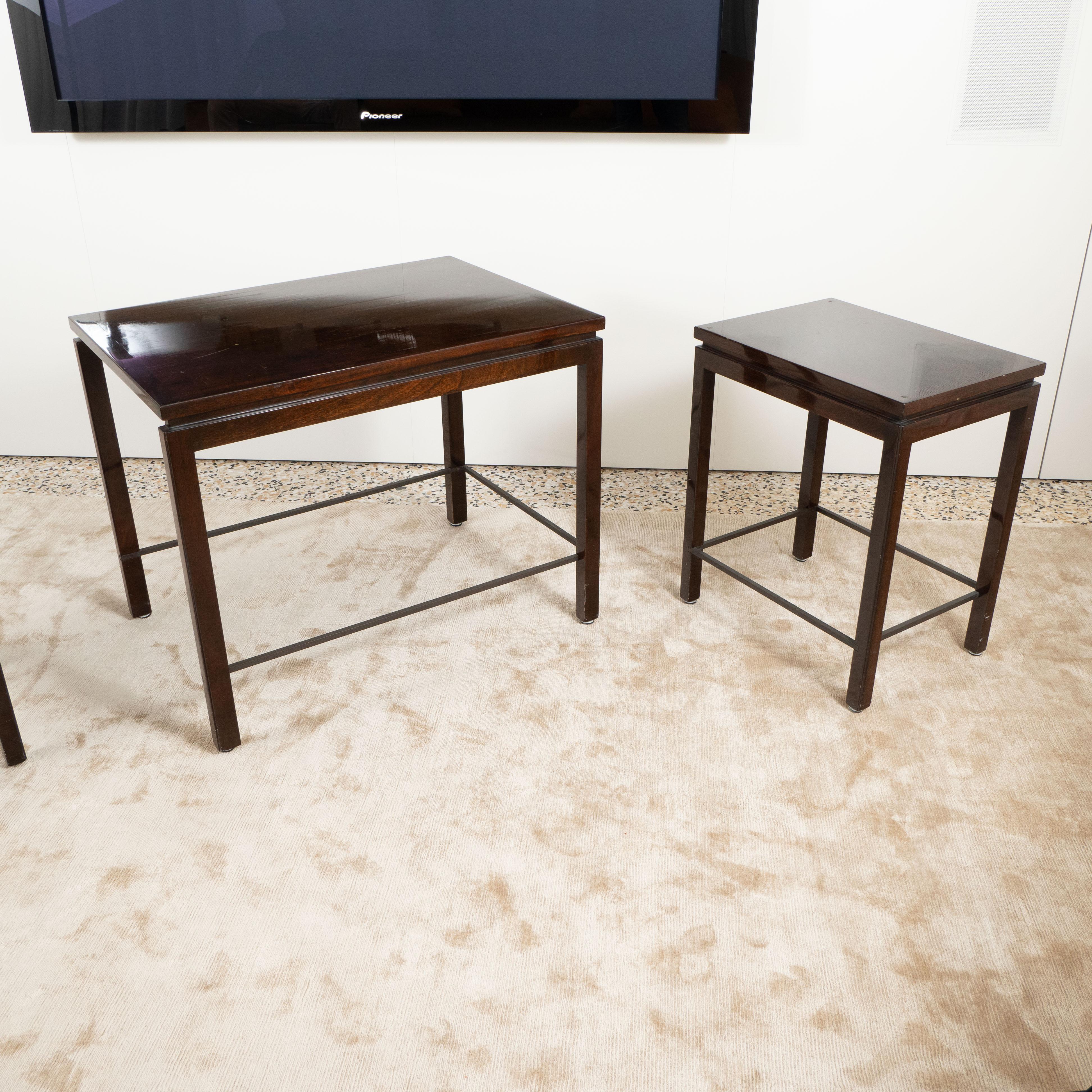 Dunbar Janus Set of 3 Nesting Tables by Edward Wormley from Alan Moss 3
