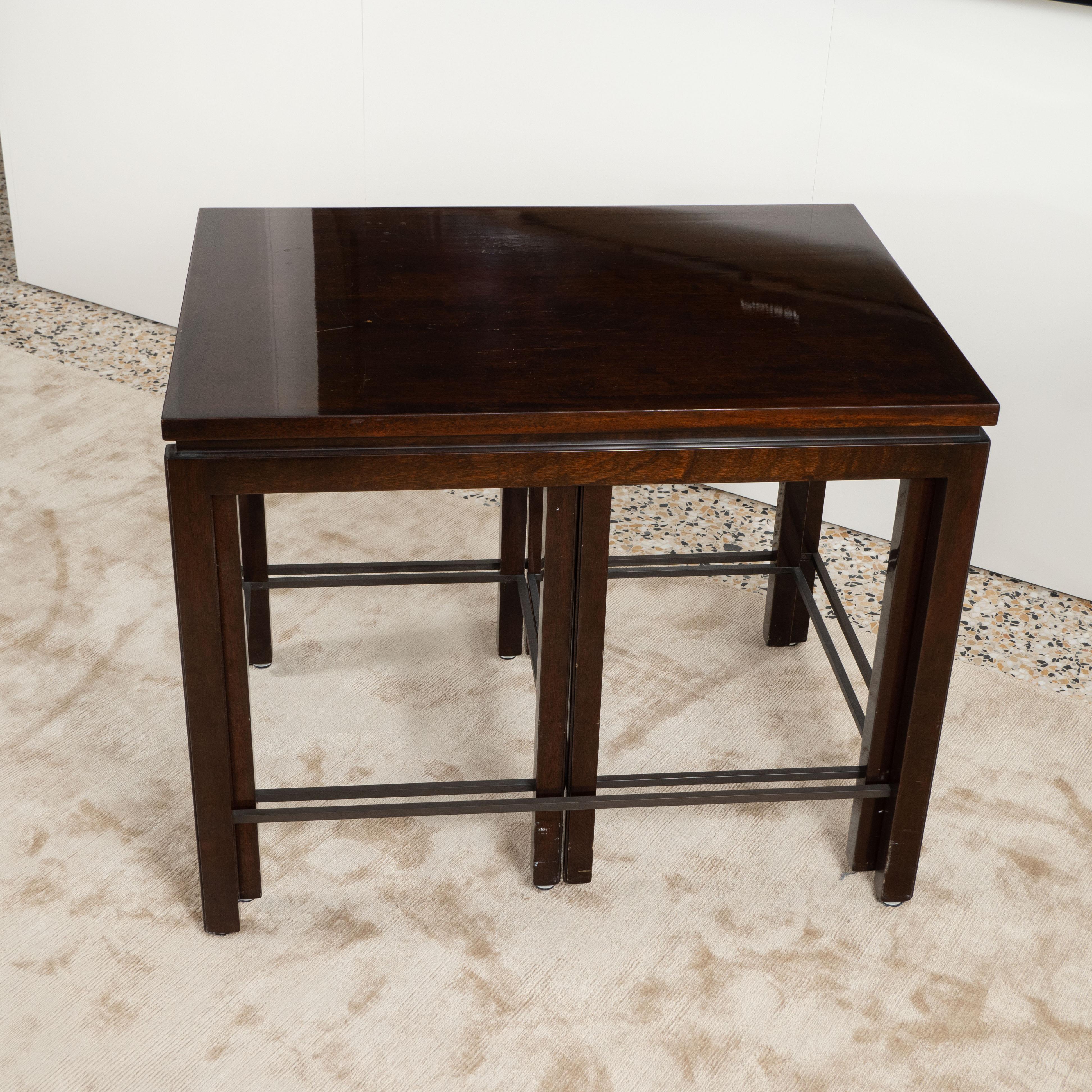 Dunbar Janus Set of 3 Nesting Tables by Edward Wormley from Alan Moss 5