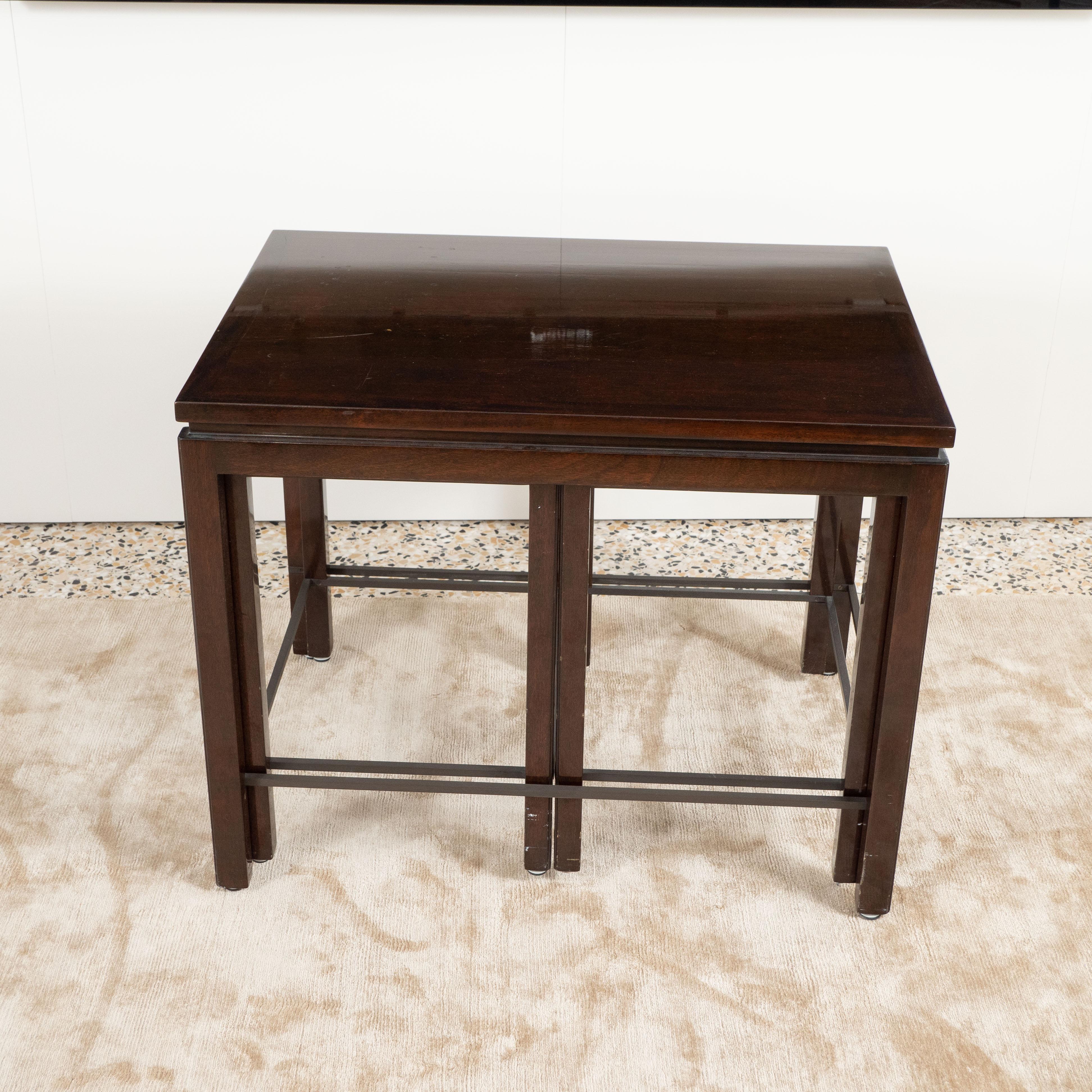 Dunbar Janus Set of 3 Nesting Tables by Edward Wormley from Alan Moss 6