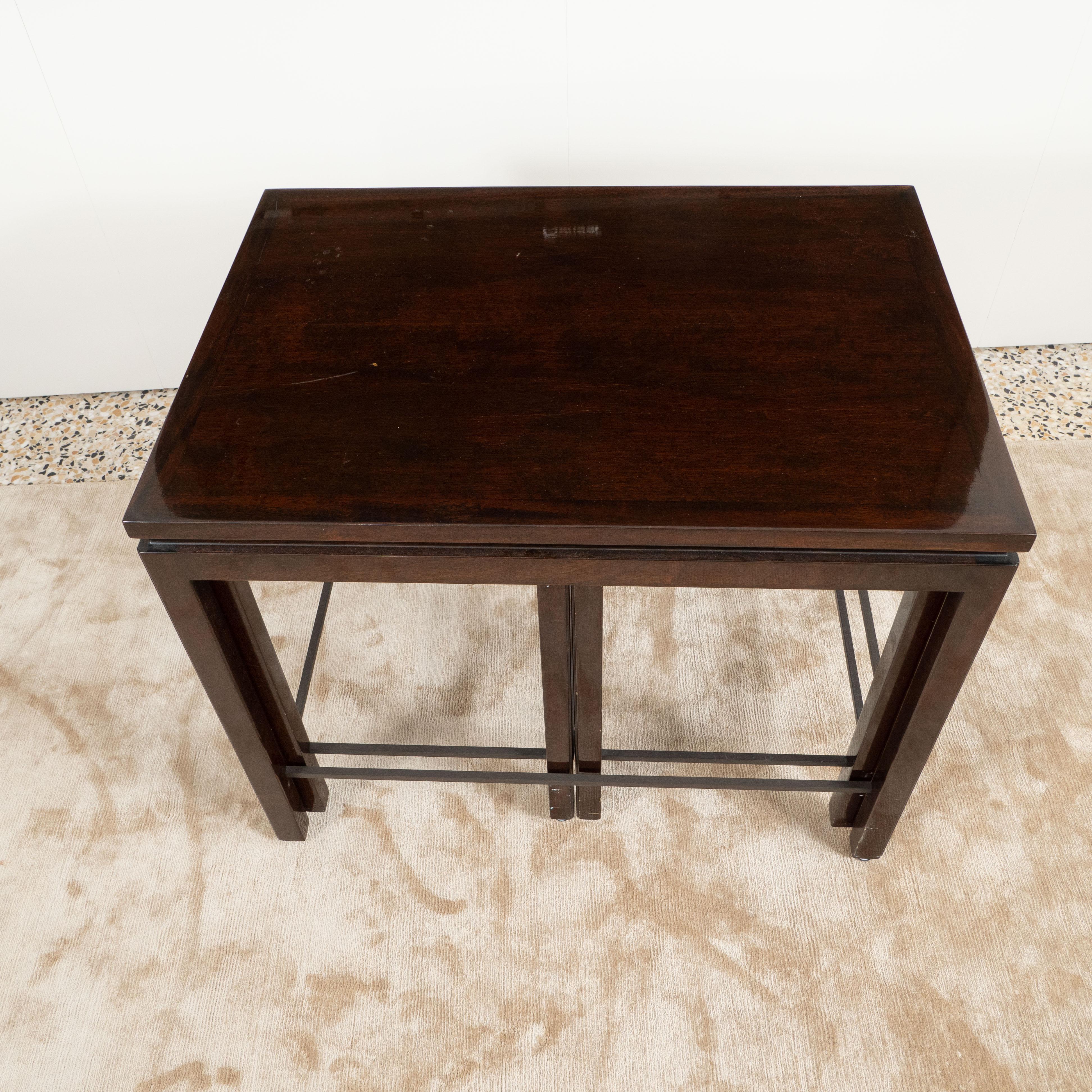 Dunbar Janus Set of 3 Nesting Tables by Edward Wormley from Alan Moss 7