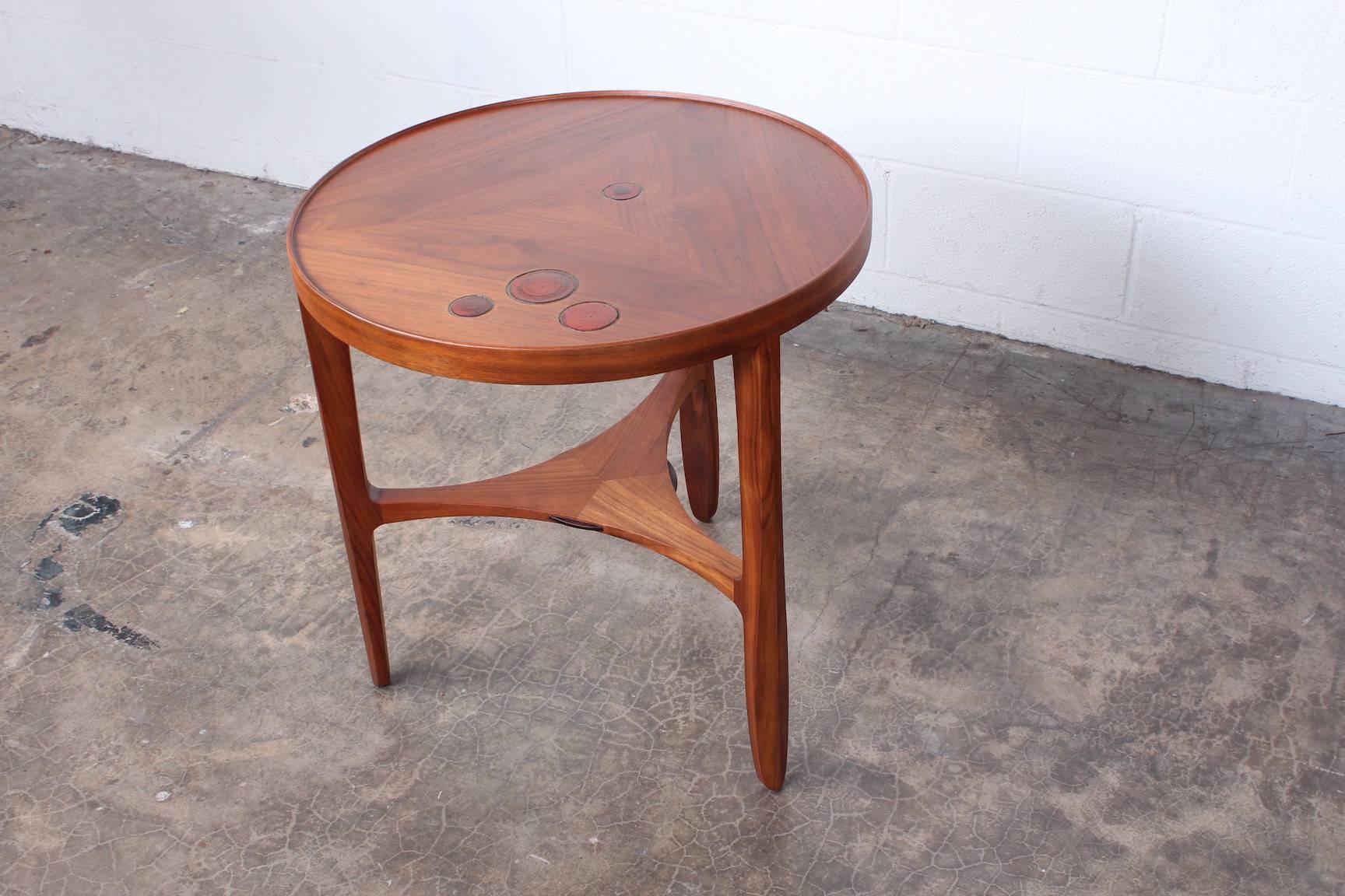 Dunbar Janus Table by Edward Wormley with Natzler Tiles 9