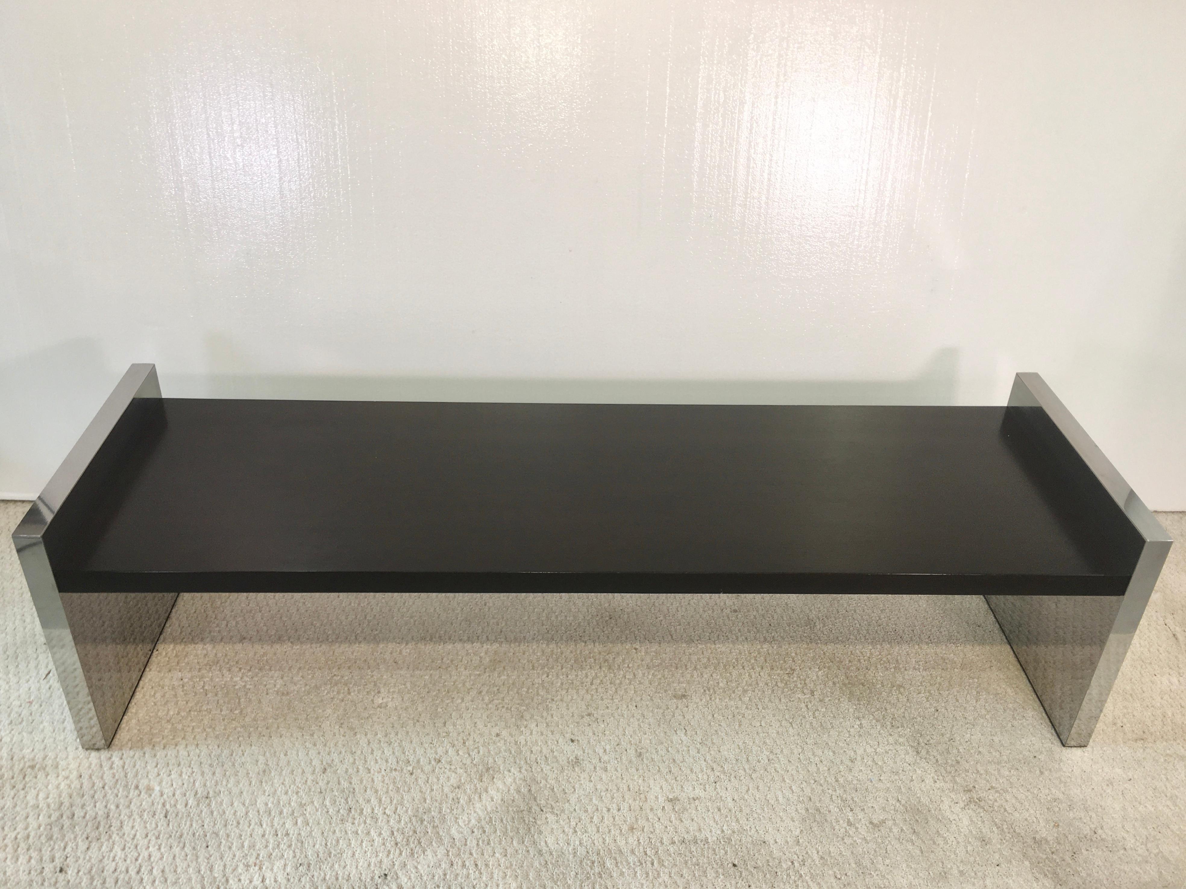 Ebonized Dunbar Long Bench by Roger L. Sprunger