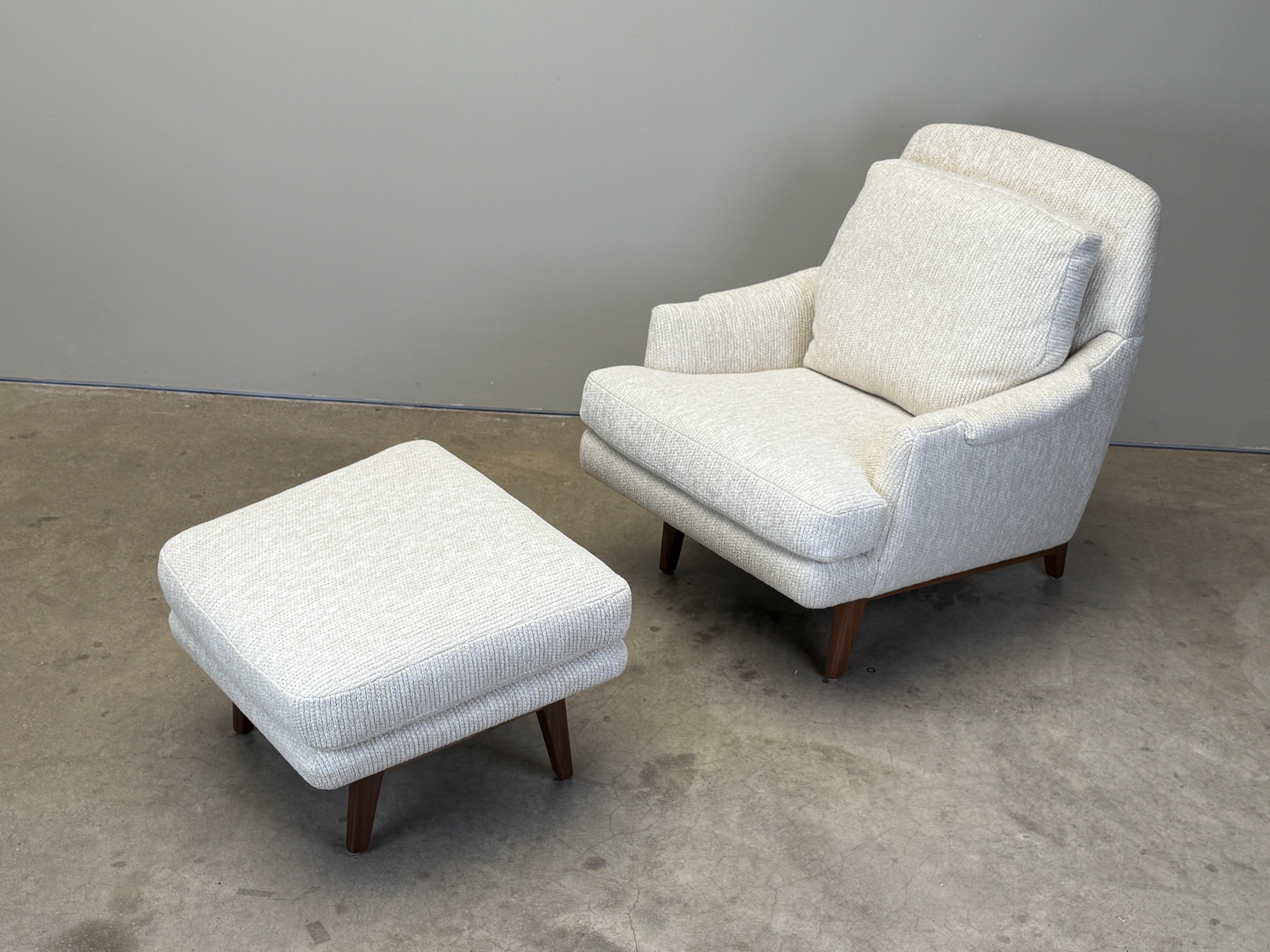 Chaise longue et pouf Dunbar en vente 9