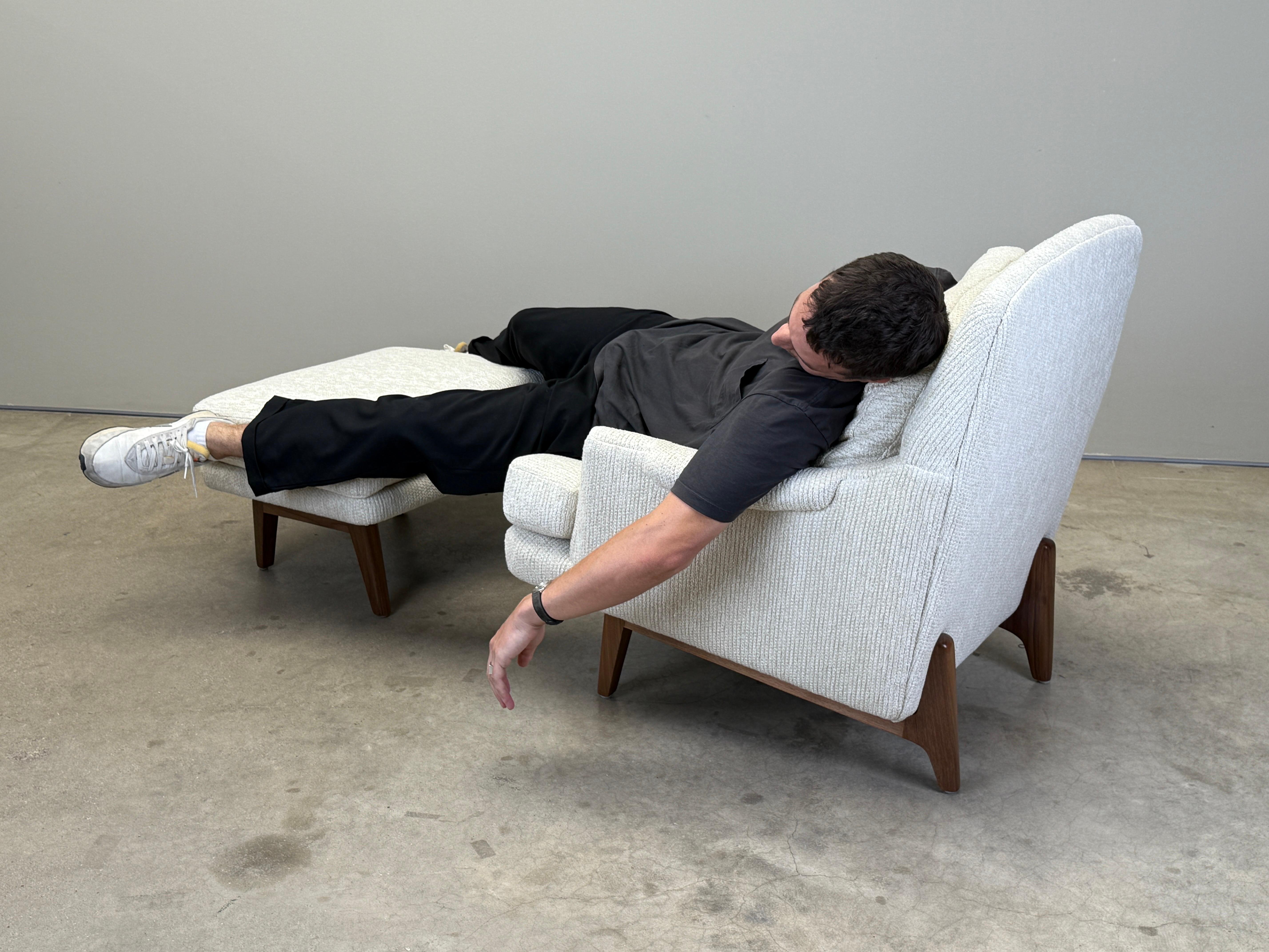 Chaise longue et pouf Dunbar en vente 10
