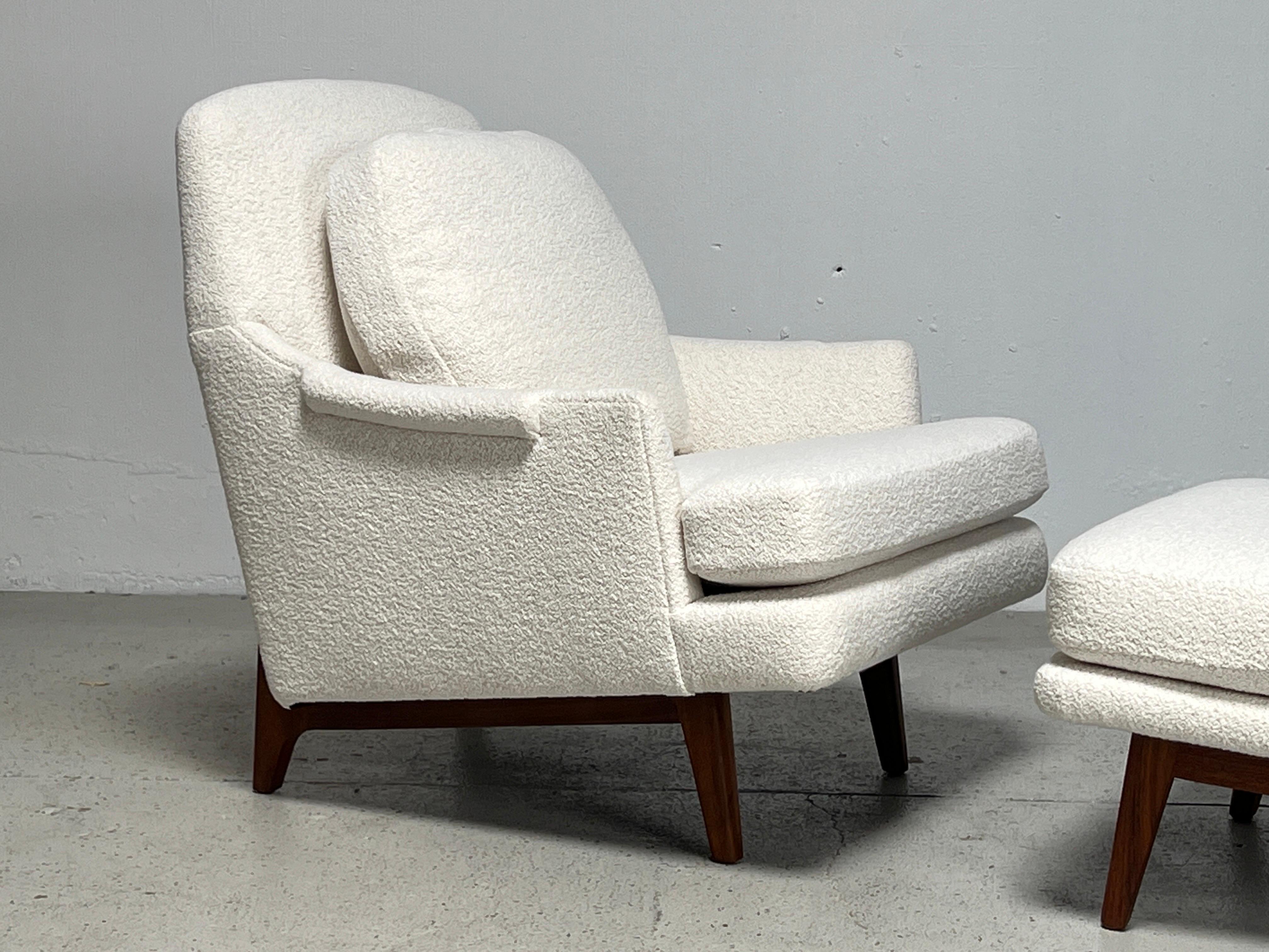 Mid-20th Century Dunbar Lounge Chair and Ottoman