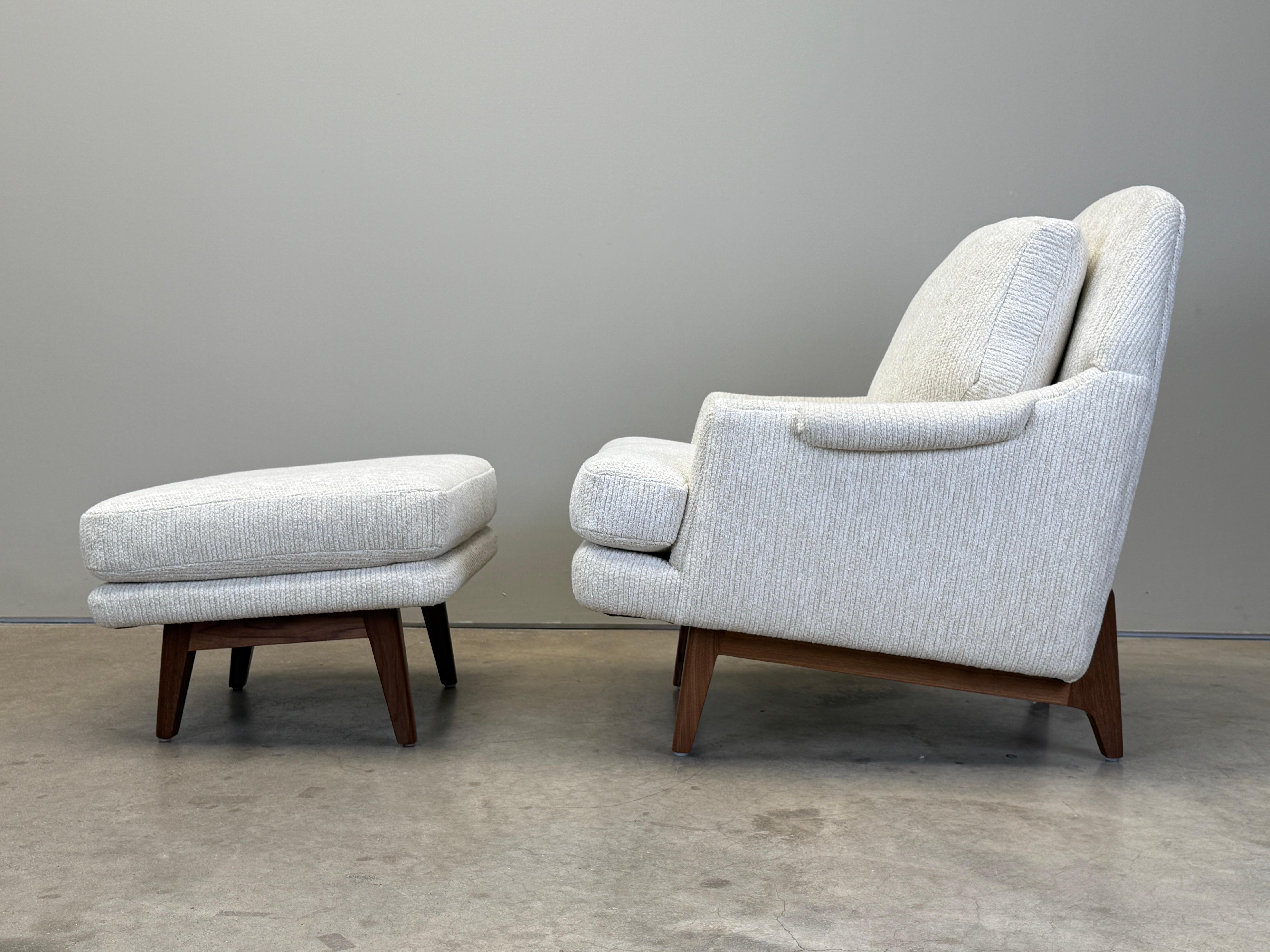 Chaise longue et pouf Dunbar en vente 1