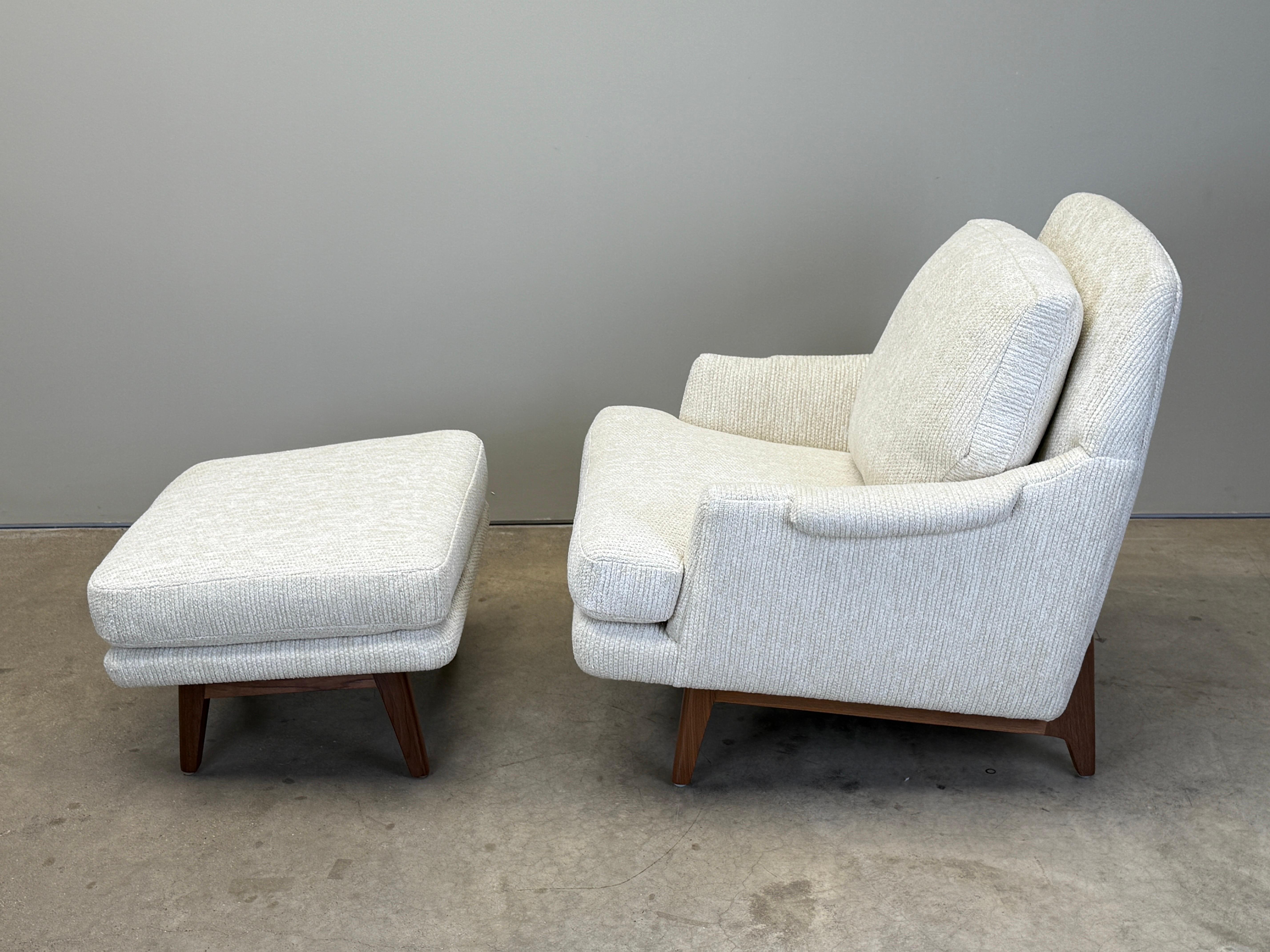 Chaise longue et pouf Dunbar en vente 2