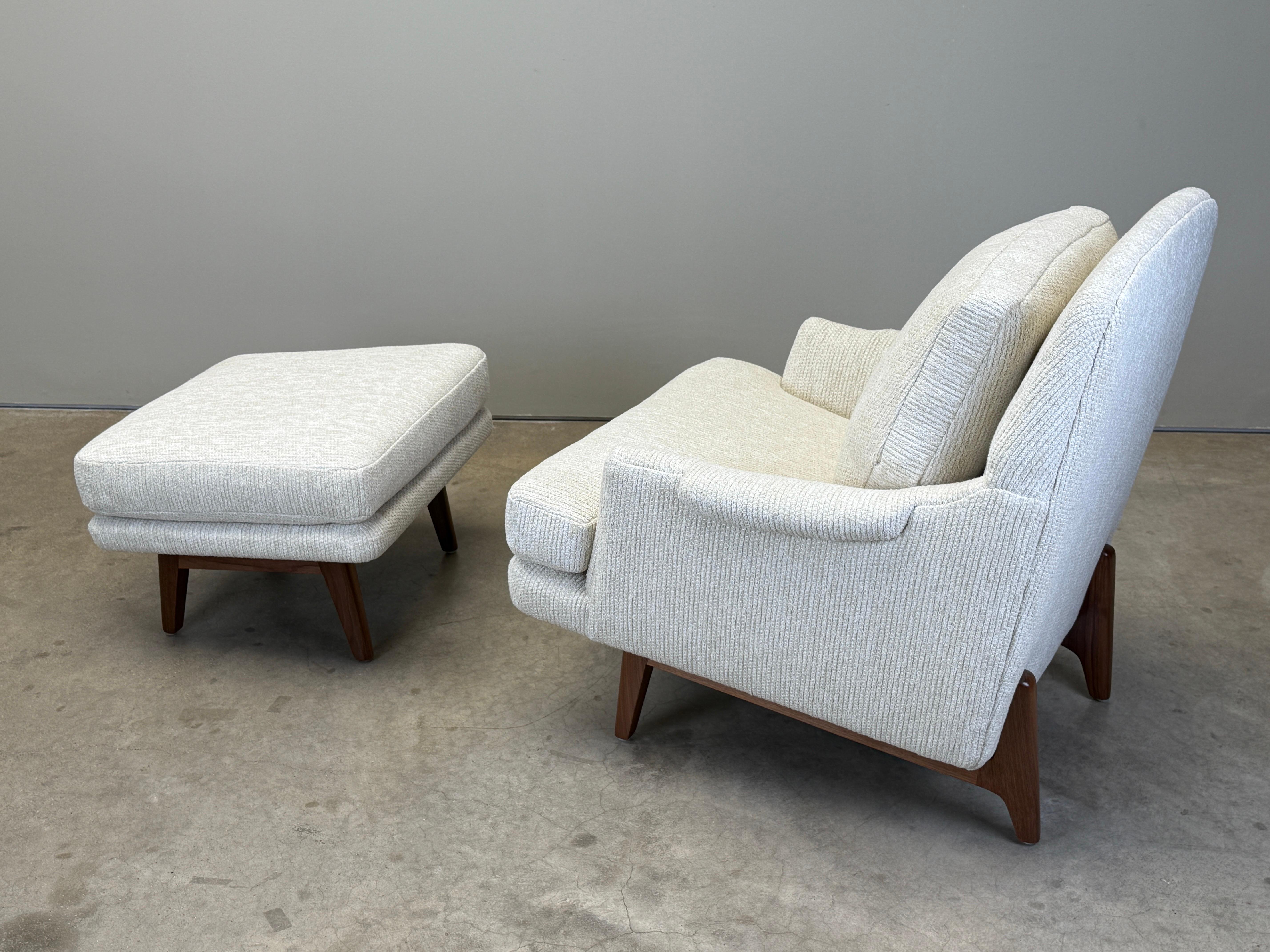 Chaise longue et pouf Dunbar en vente 3