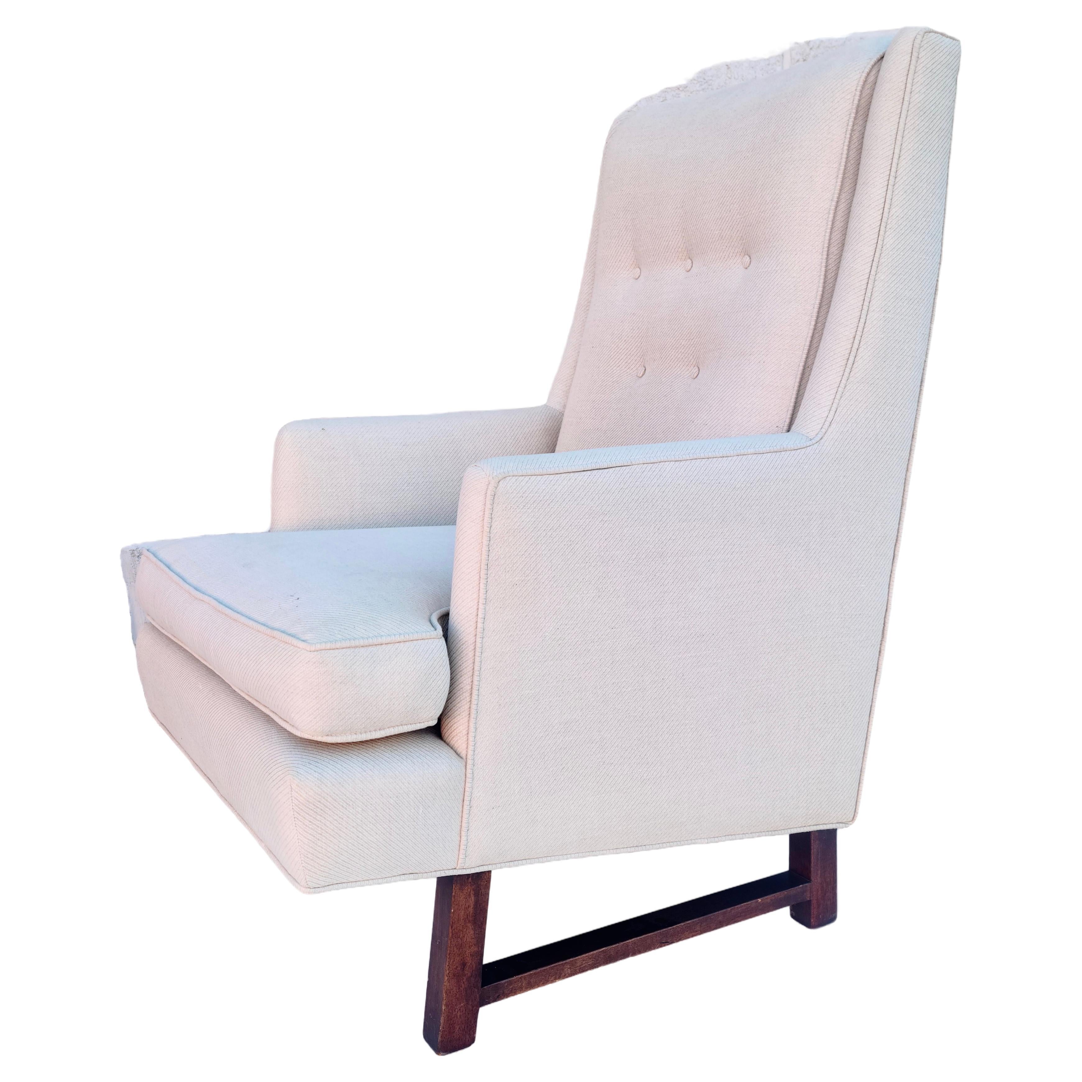 Fabric Dunbar Lounge Chair designed by Edward Wormley For Sale