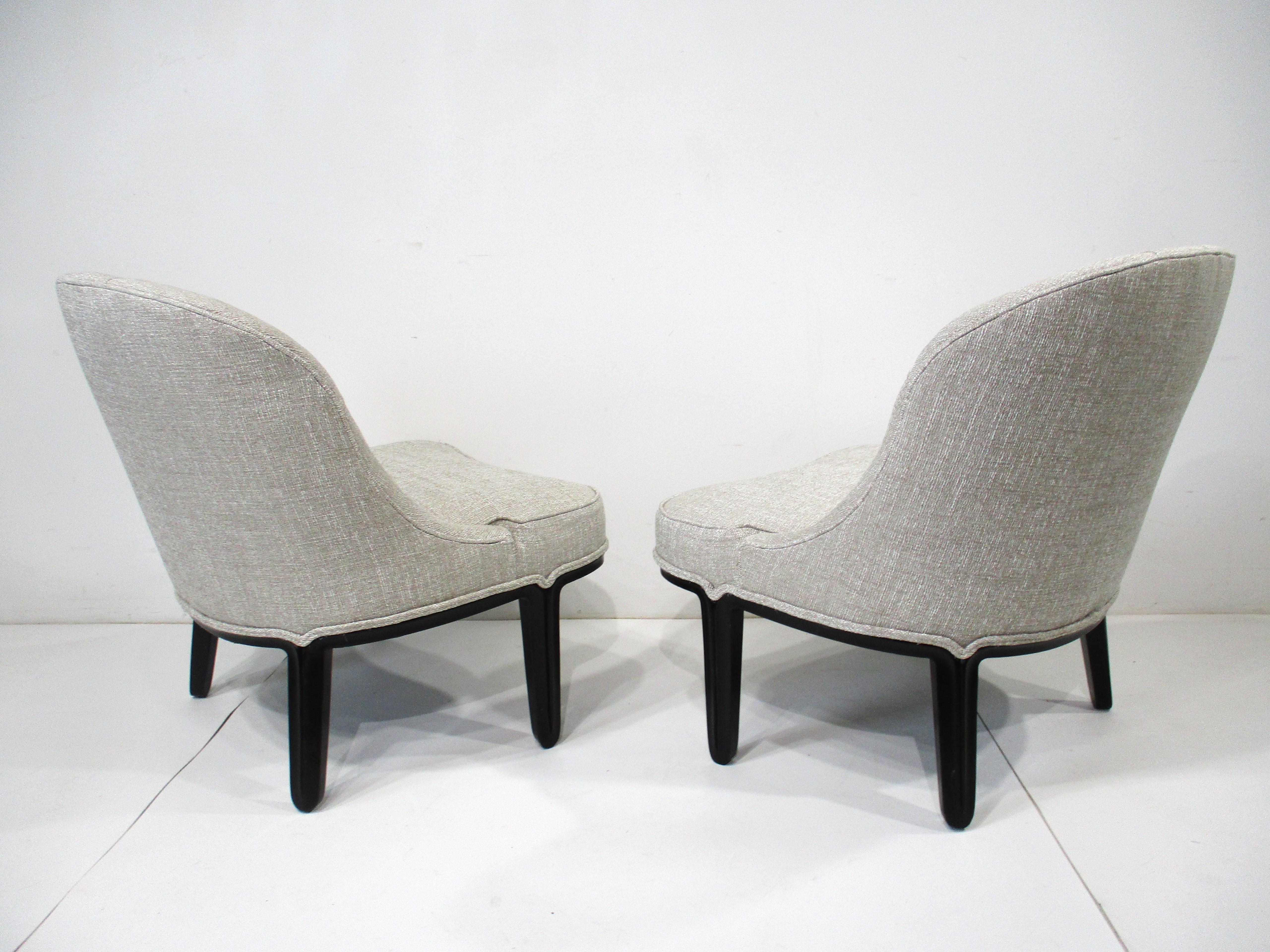 Mid-Century Modern Dunbar Lounge Chairs by Edward Wormley for the Janus Collection