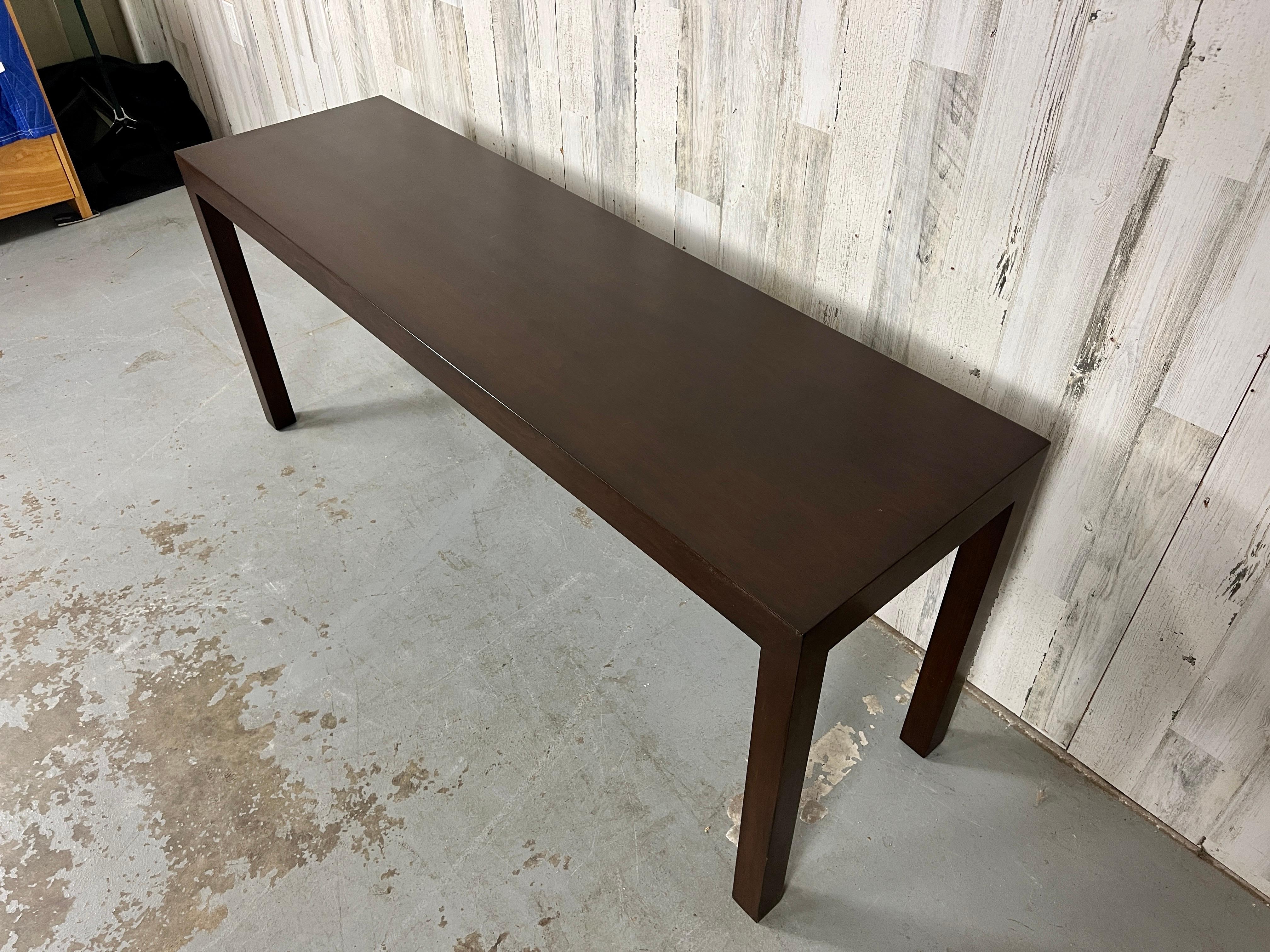 North American Dunbar Mahogany Console Table For Sale