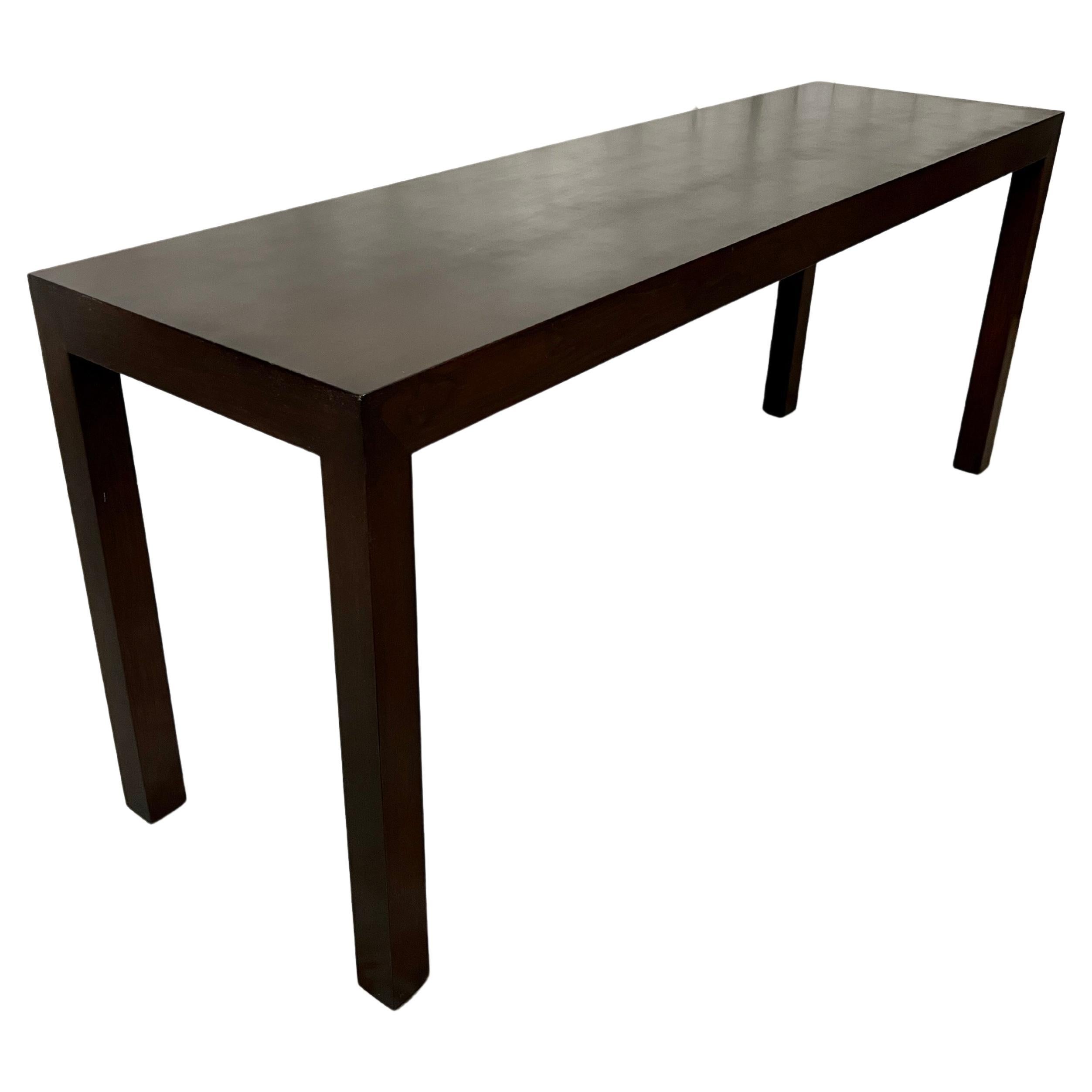 Dunbar Mahogany Console Table For Sale