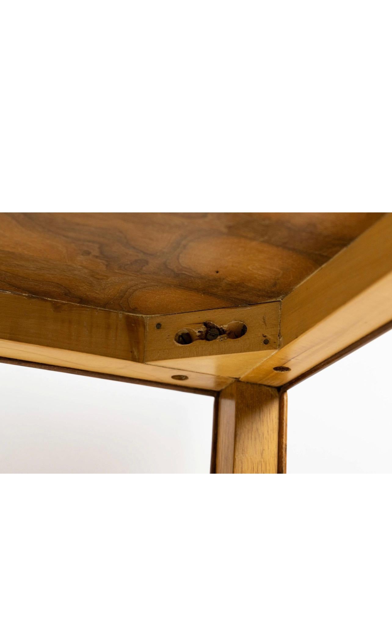 Wood Dunbar Mahogany Large Square Lamp Table ~ Model 4474 For Sale