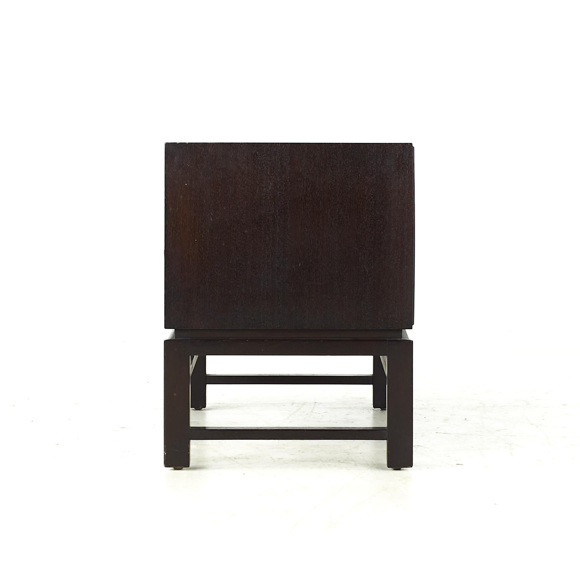 Late 20th Century Dunbar Mid Century 2-Drawer Chest Nightstand For Sale