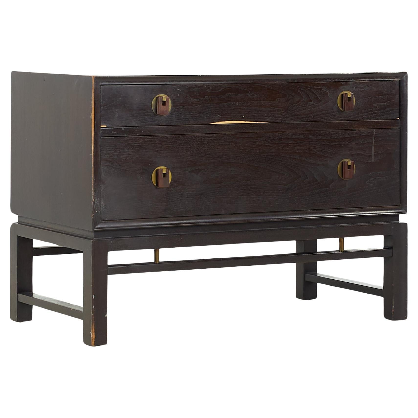 Dunbar Mid Century 2-Drawer Chest Nightstand