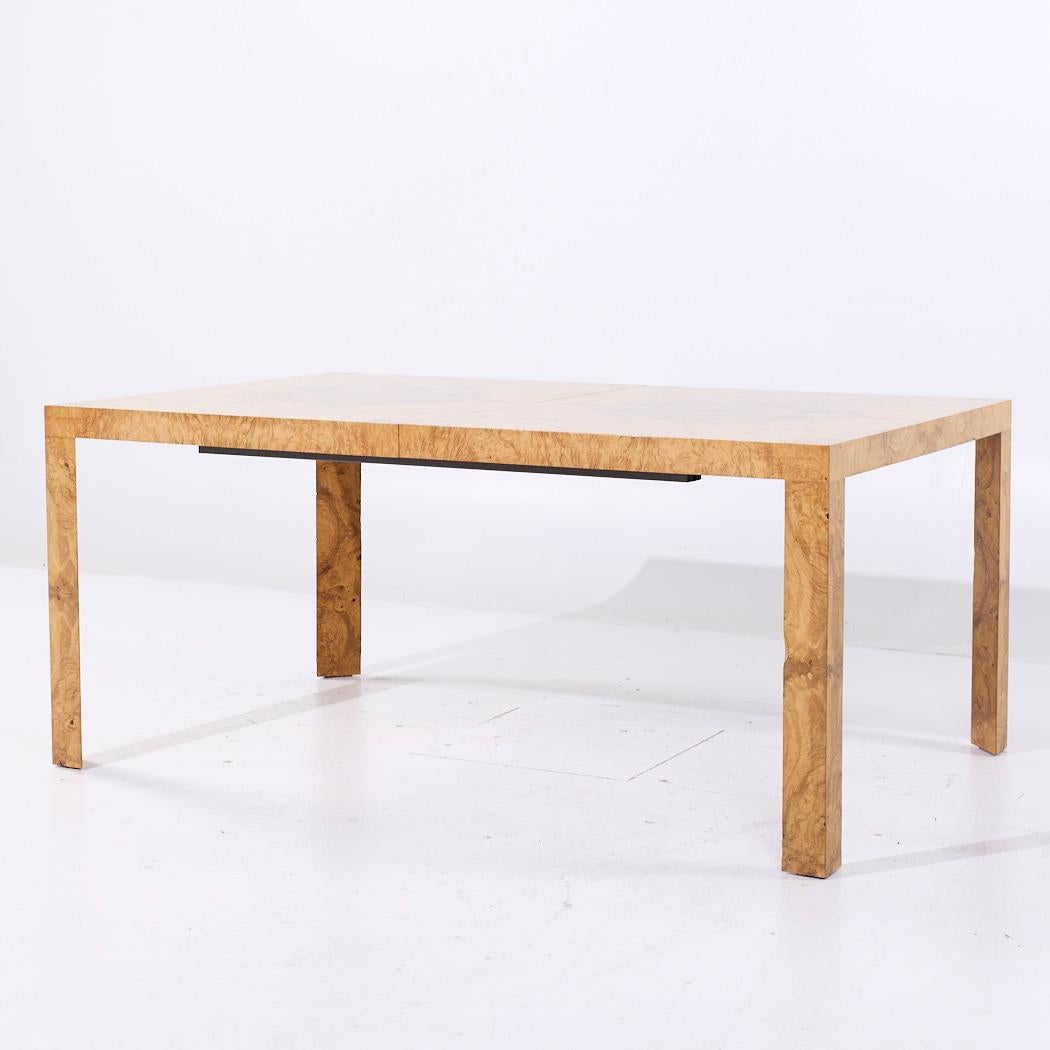 Broussin Dunbar Table de salle à manger en bois d'ébène du milieu du siècle avec 2 abattants en vente