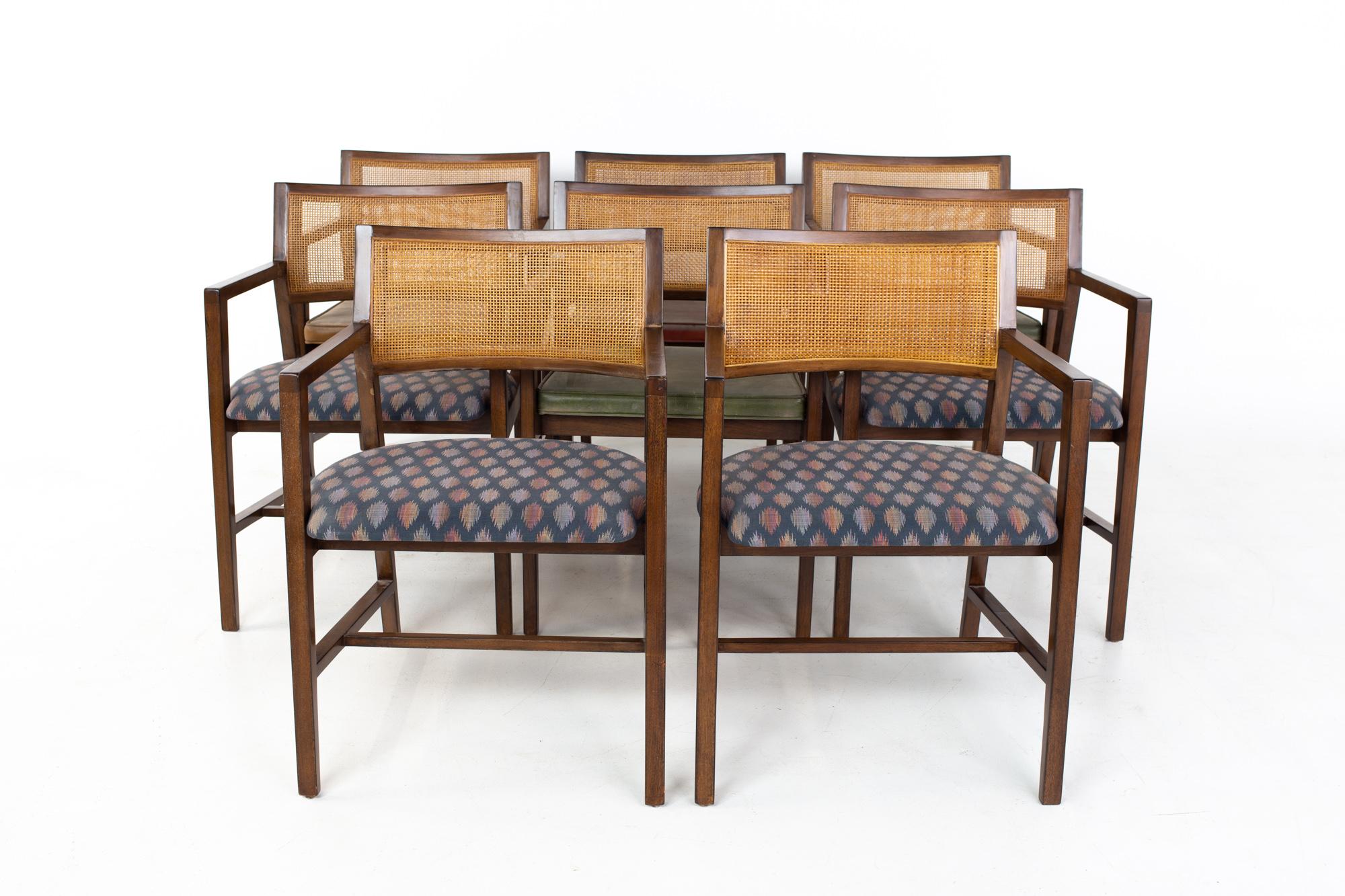 Mid-Century Modern Dunbar Mid Century Dining Chairs, Set of 8