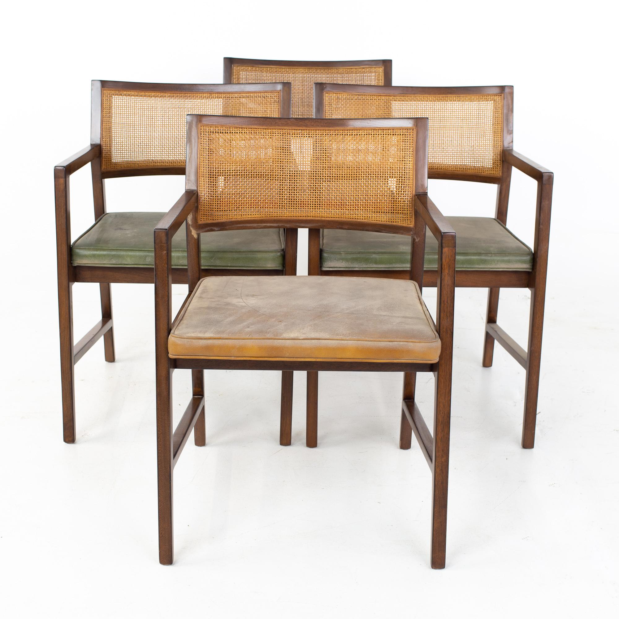 Late 20th Century Dunbar Mid Century Dining Chairs, Set of 8