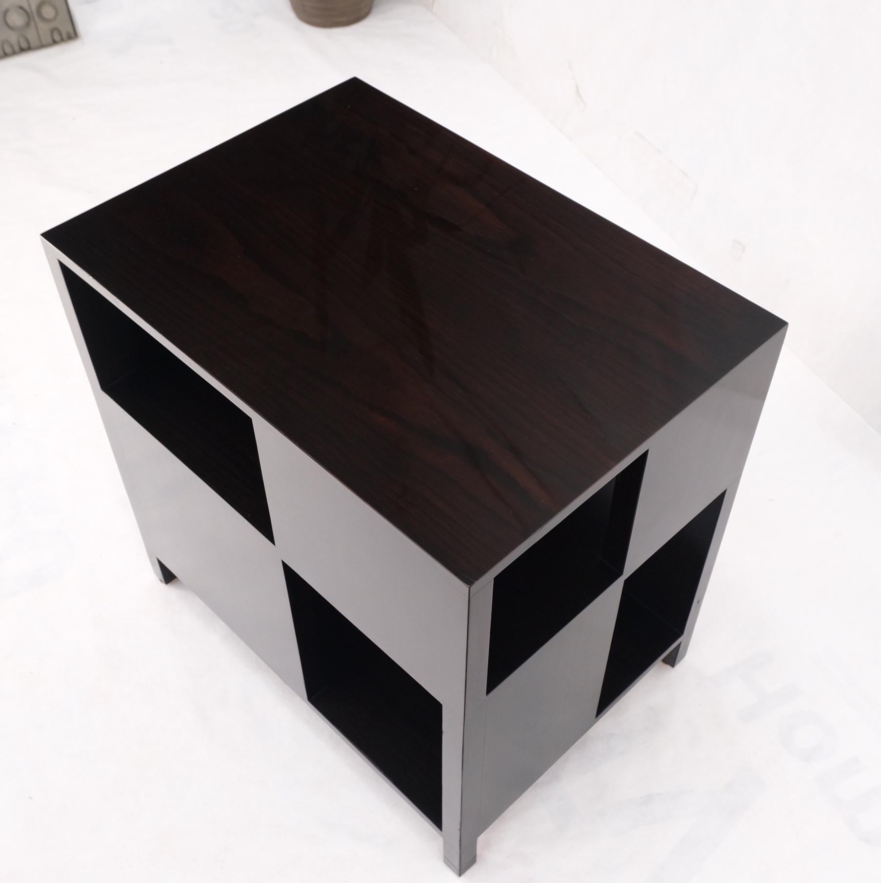 Dunbar Mid-Century Ebonised Walnut Checker Pattern Side End Table Stand Mint! For Sale 7