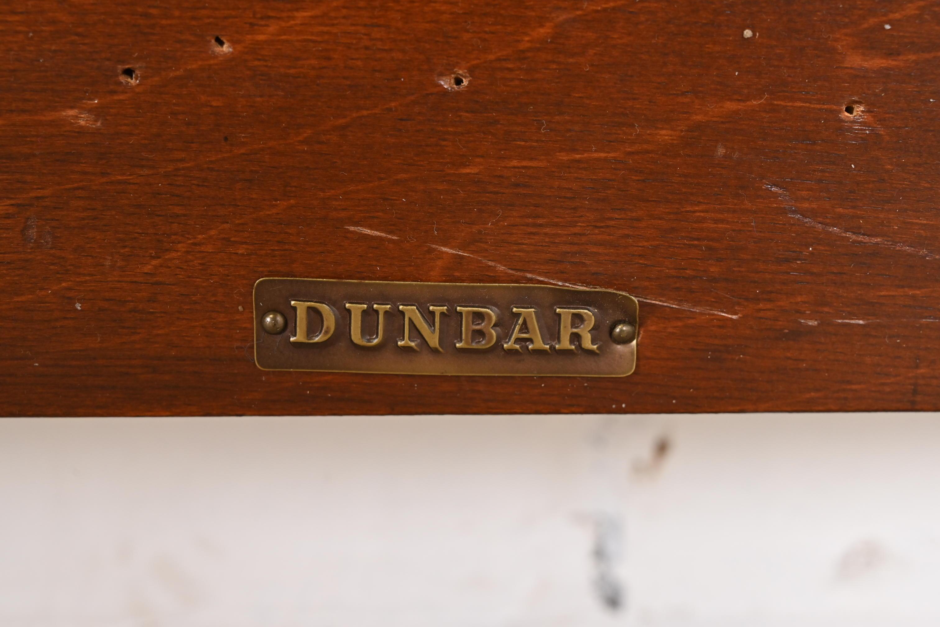 Dunbar Mid-Century French Regency Louis XVI Carved Mahogany Twin Size Headboards For Sale 5