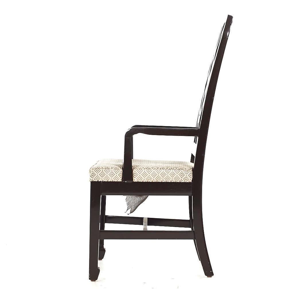 Dunbar Mid Century Lattice Back Dining Chairs - Set of 6 en vente 9