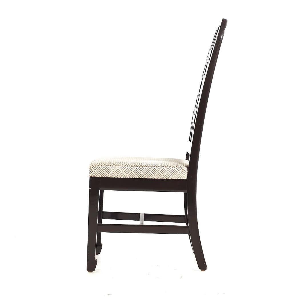 Dunbar Mid Century Lattice Back Dining Chairs - Set of 6 en vente 2