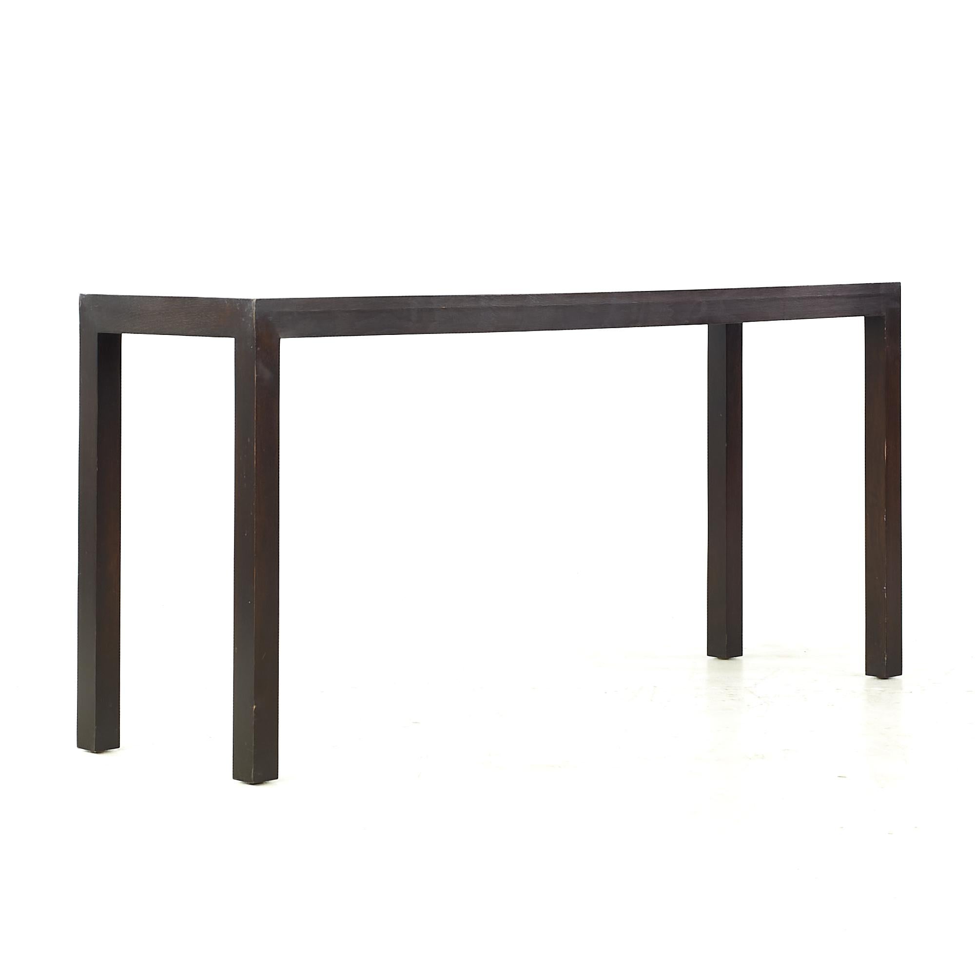 Late 20th Century Dunbar Midcentury Mahogany Console Table For Sale