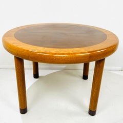 Dunbar Mid-Century Modern Banded Oak & Rosewood Dining/Game Table