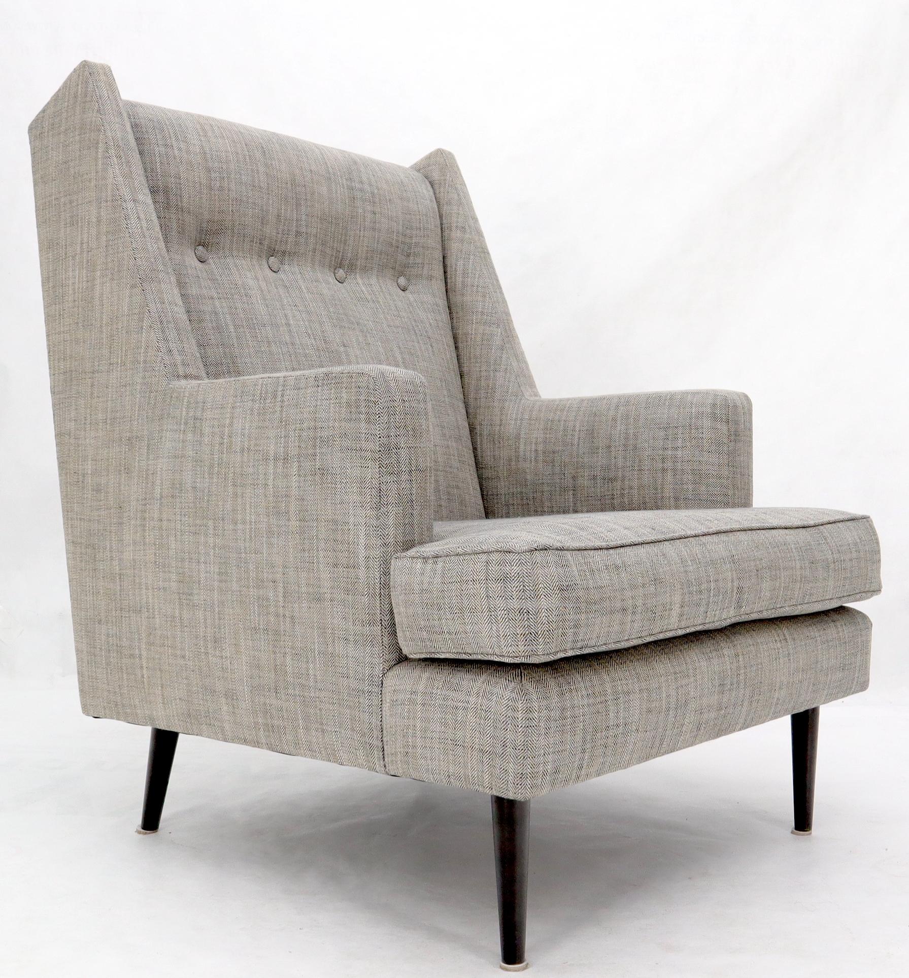 Brass Dunbar Mid-Century Modern Lounge Chair Restored For Sale