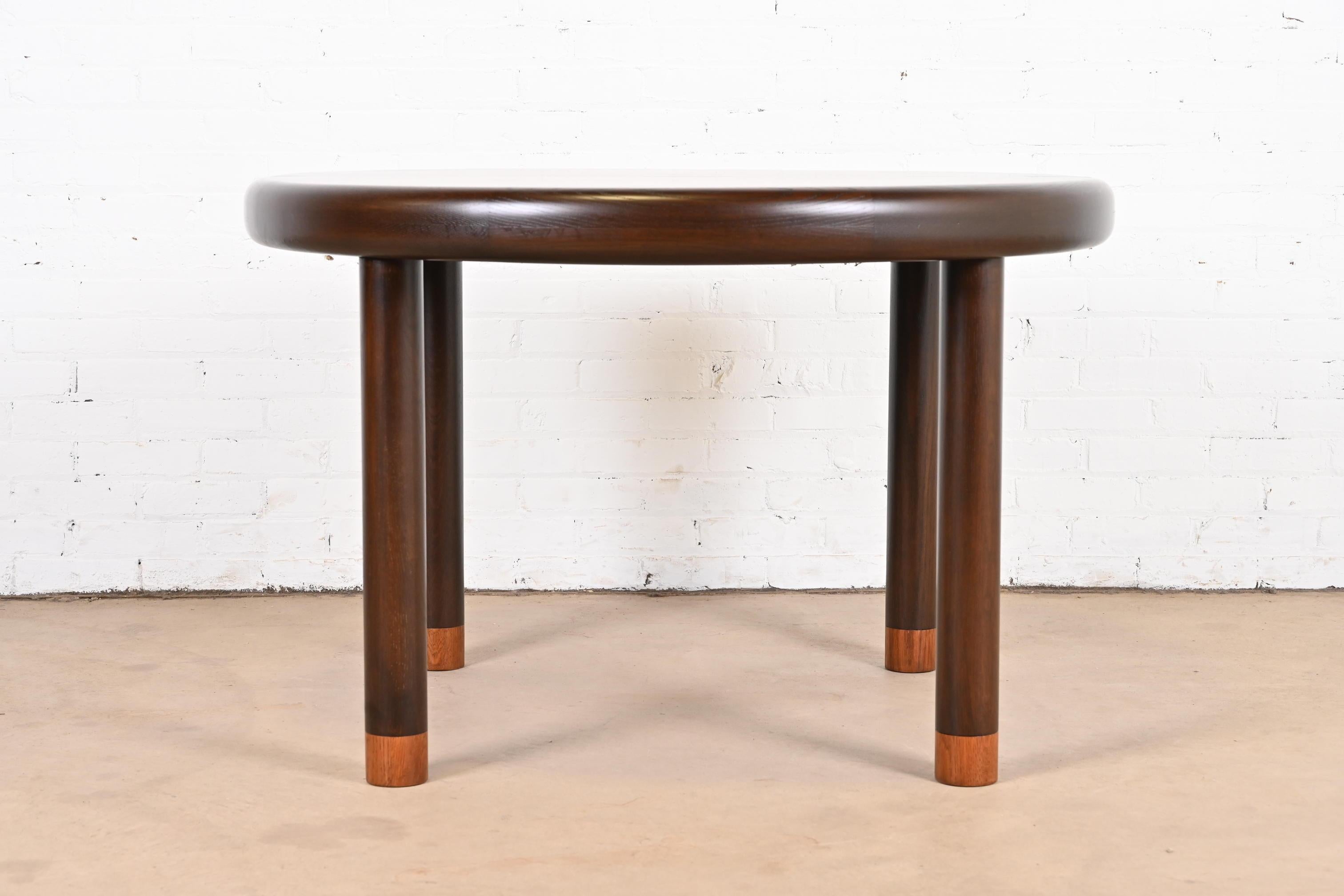 Dunbar Mid-Century Modern Rosewood Extension Dining Table, Newly Refinished For Sale 13