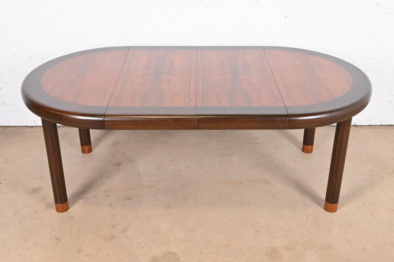 Dunbar Mid-Century Modern Rosewood Extension Dining Table, Newly