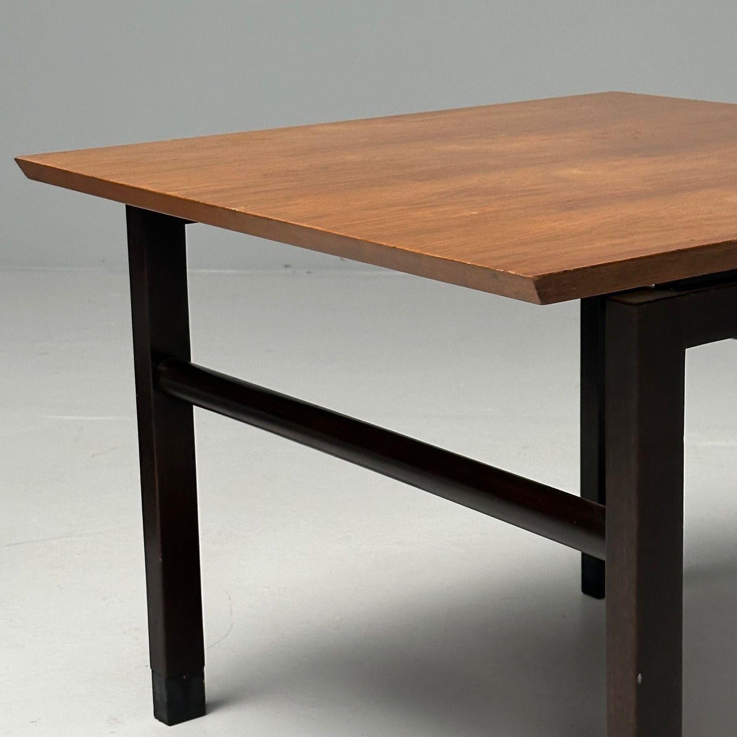 Dunbar, Mid-Century Modern, Side Tables, Metal, Walnut, USA, 1970s For Sale 4
