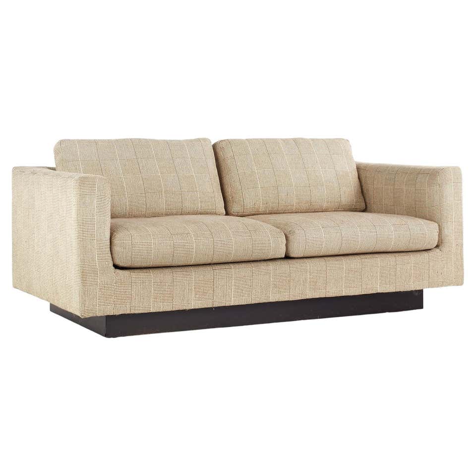 Salterini Mid-Century Modern Clamshell Settee Sofa at 1stDibs