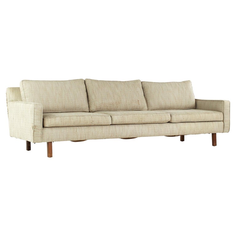 Dunbar Mid Century Walnut Sofa For Sale at 1stDibs