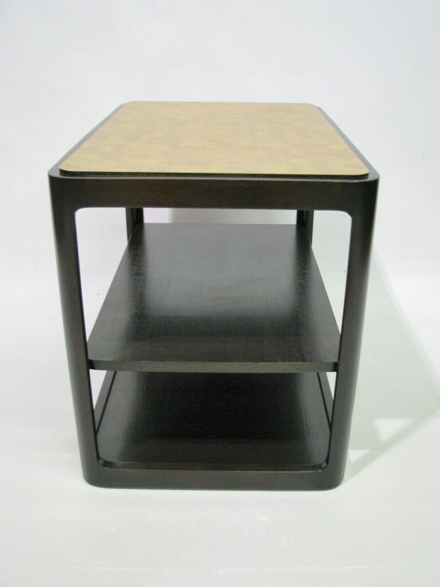 Dunbar Midcentury Rectangular Tri Level End Table In Good Condition For Sale In New York, NY