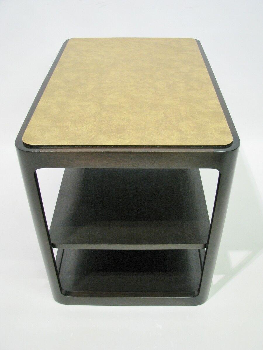 Late 20th Century Dunbar Midcentury Rectangular Tri Level End Table For Sale
